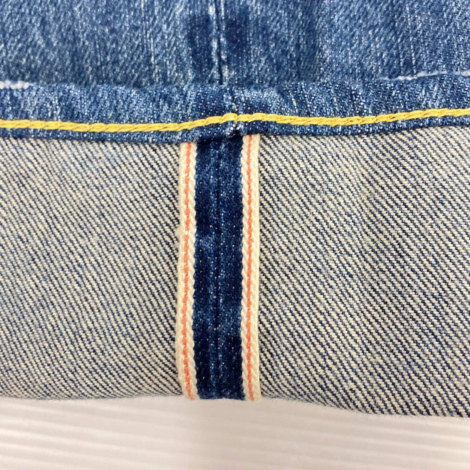 デニムパンツ SP加工スタッズ ストレート　W28 28 ネイビー
