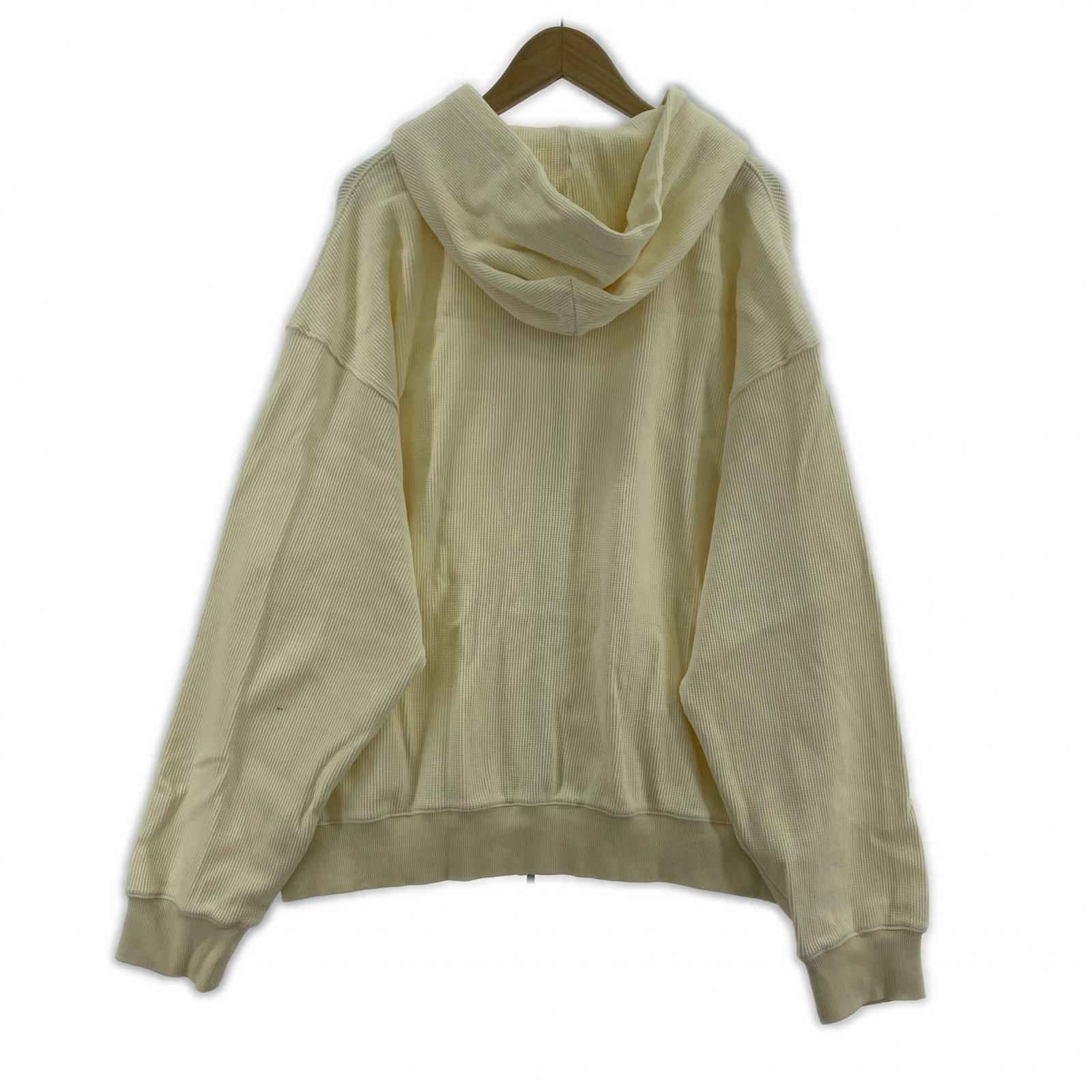 パーカー WOKE EDGE/Washed Thermal Zip Hoodie ホワイト