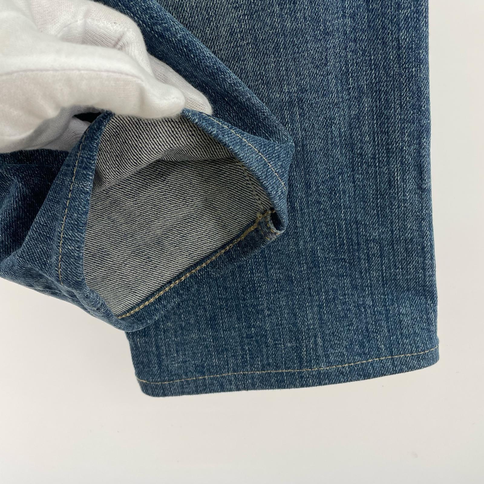デニムパンツ トリコロール 赤耳 ブルー