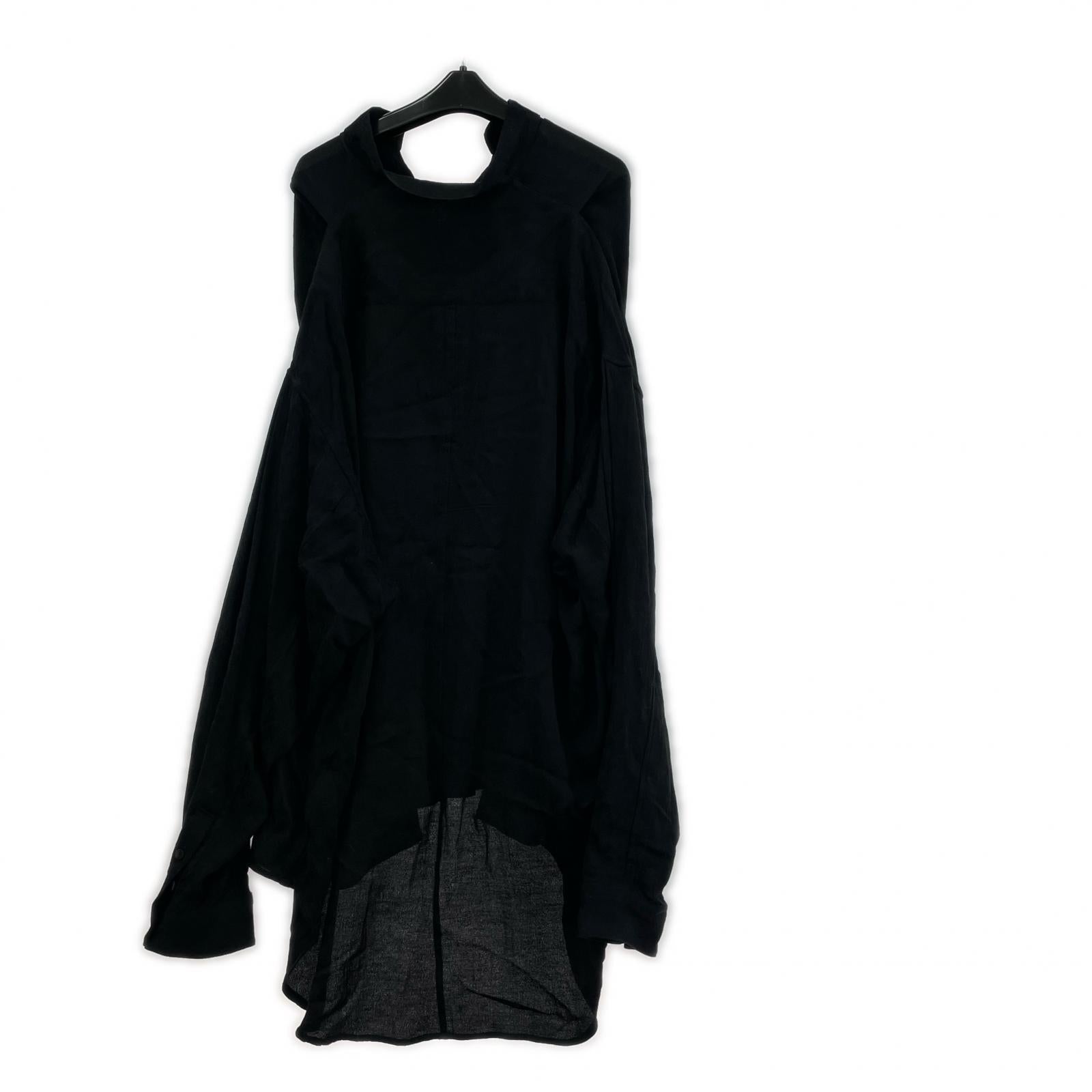 長袖シャツ 26ss RAYON/COTTON/LINEN JACQUARD SHRTS 3 ブラック