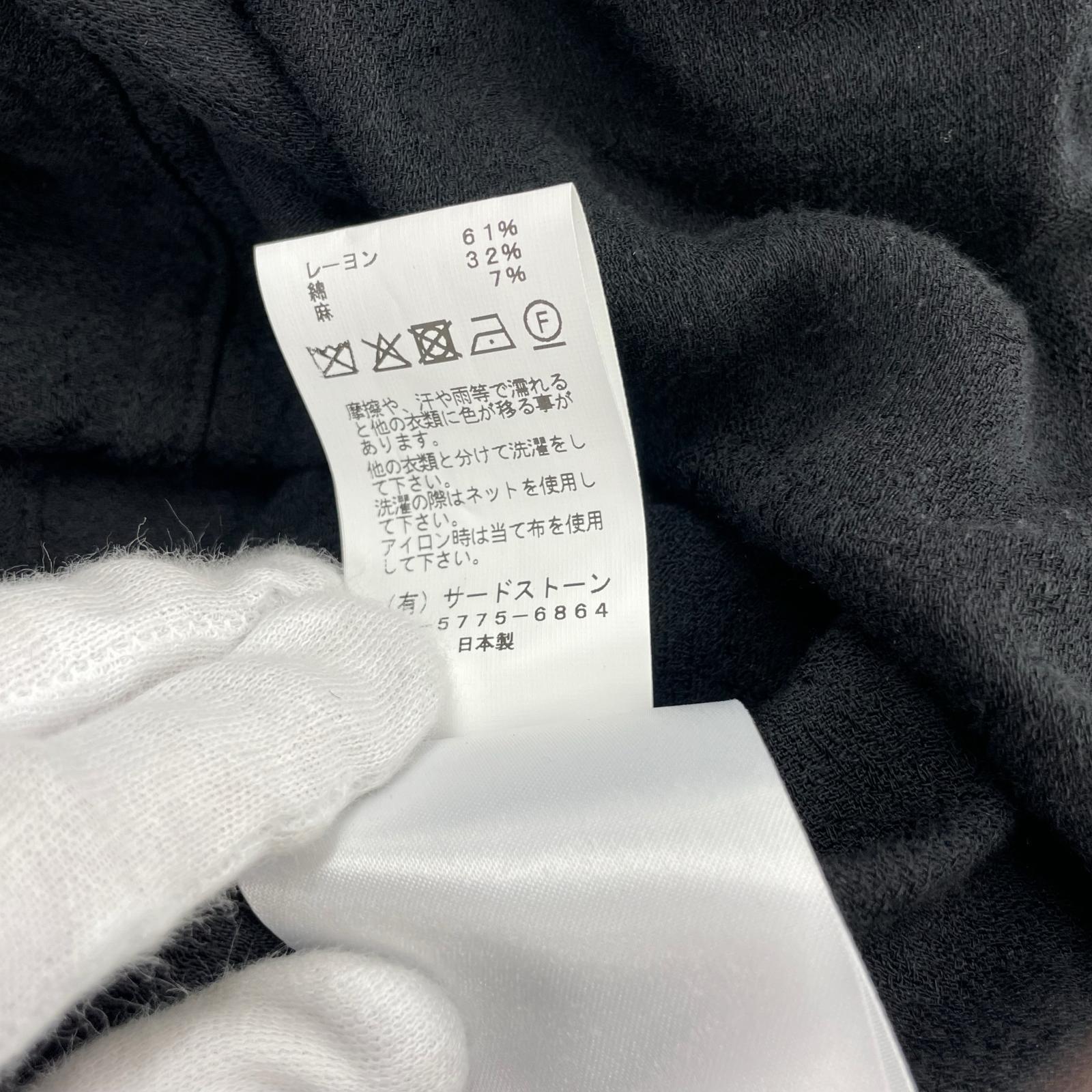 長袖シャツ 26ss RAYON/COTTON/LINEN JACQUARD SHRTS 3 ブラック