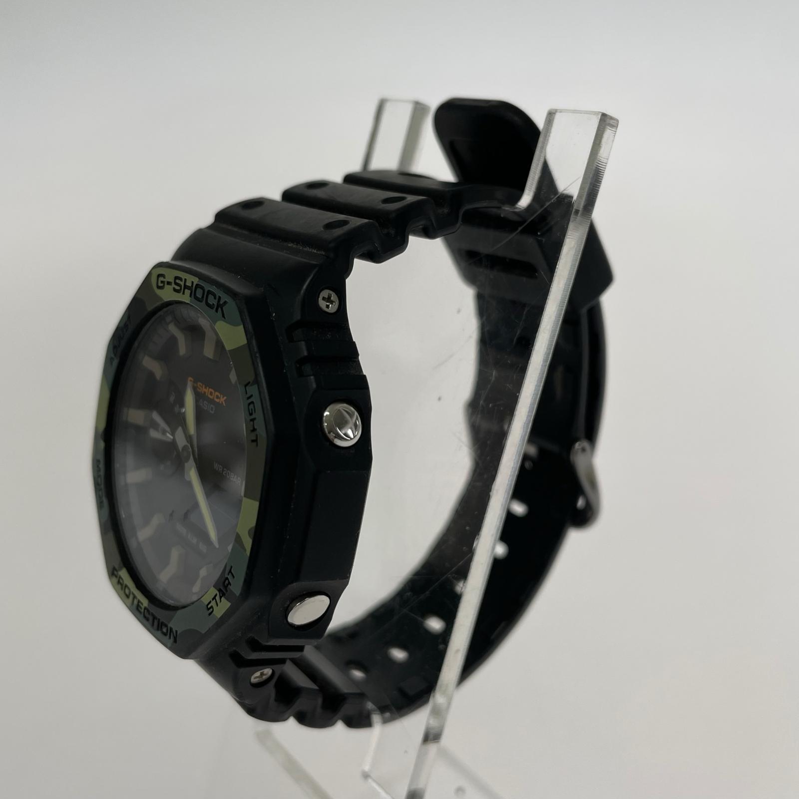 腕時計 GA-2100SU カモフラ ブラック