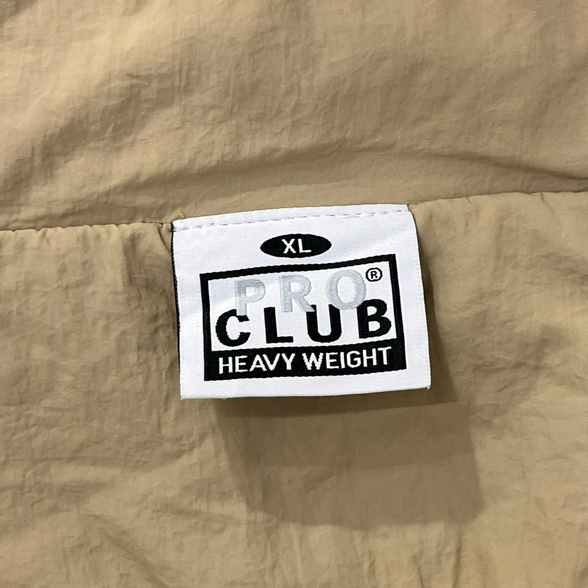 ジャケット PRO CLUB ナイロンジャケット ベージュ