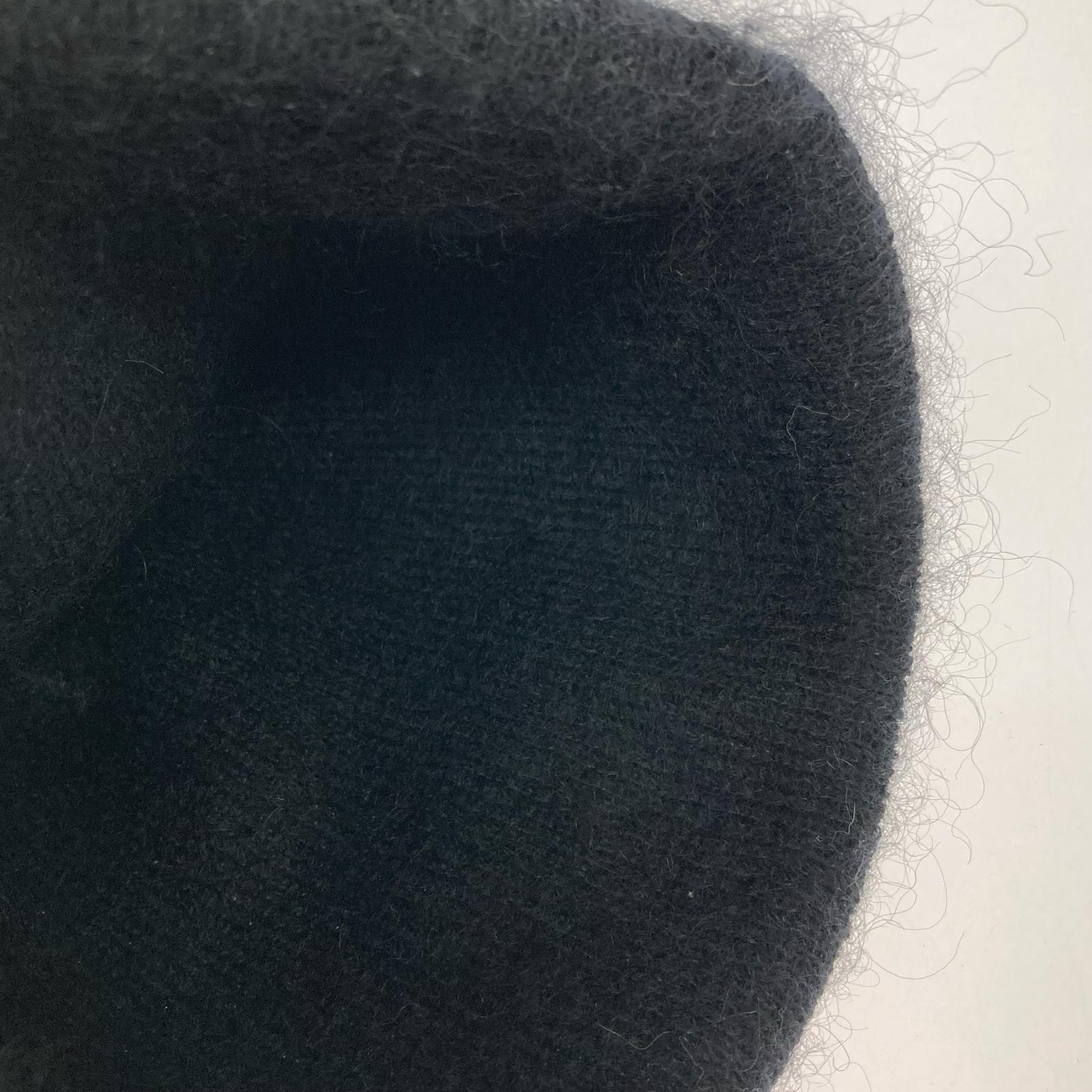 ニットキャップ Mohair Beanie BLK ブラック