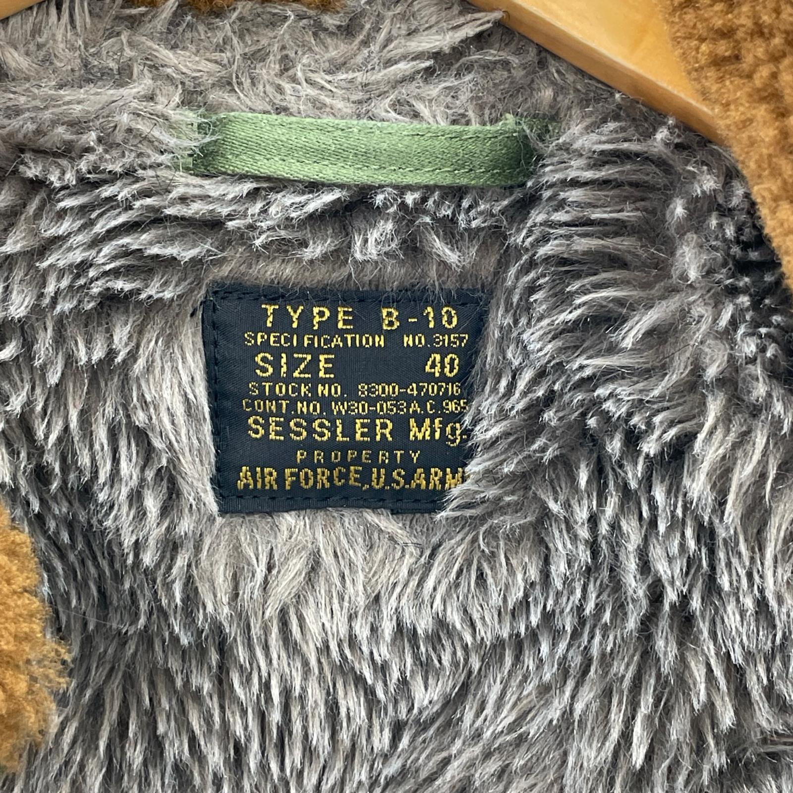 ミリタリージャケット SESSLER B-10 size40 OLIVE 40