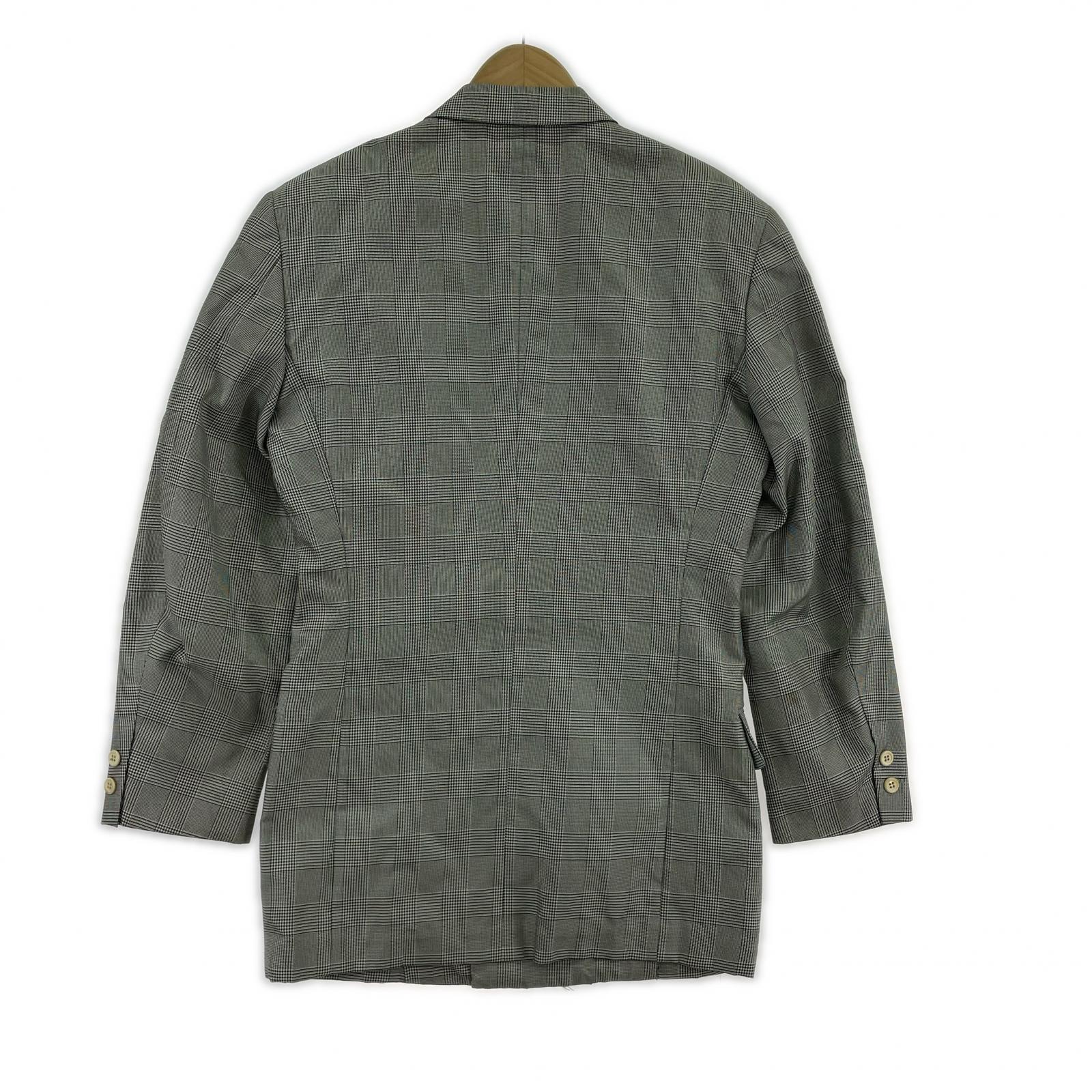 テーラードジャケット COMME des GARCONS HOMME PLUS 80s グレンチェック ダブルテーラードジャケット M グレー M グレー