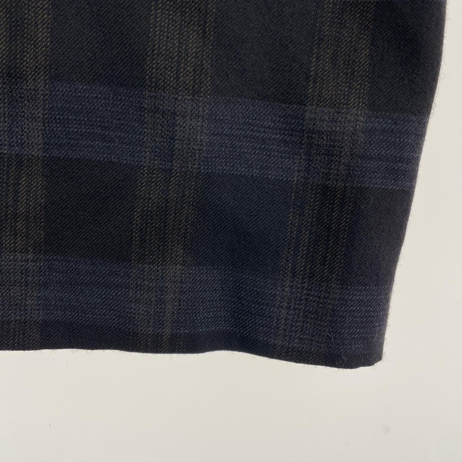 ジャケット COMME des GARCONS HOMME PLUS 80s ウールロングコート M ブラウン×ネイビー M