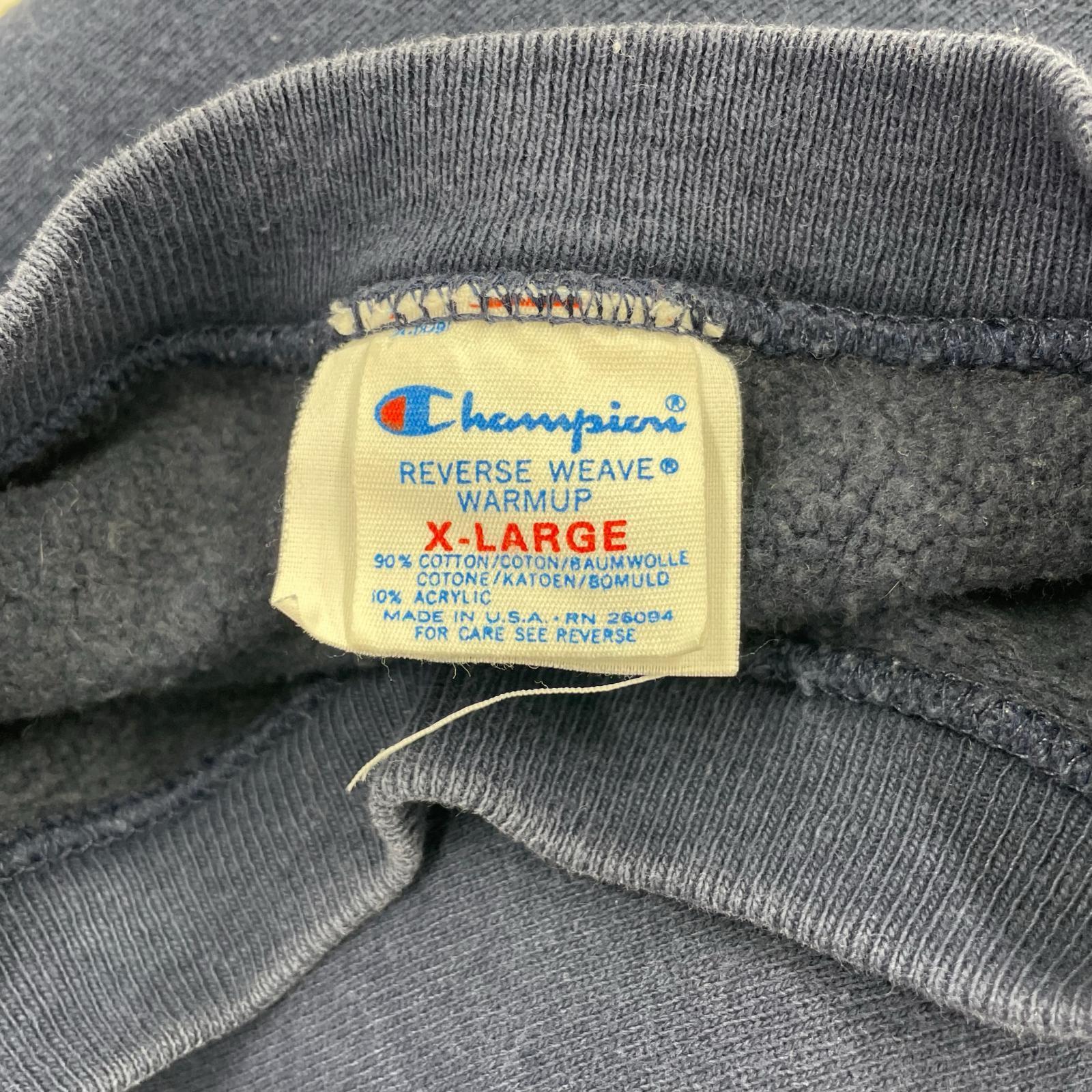 スウェット 80s USA製 YALE SOCCER リバースウィーブスウェット XL ネイビー