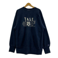 スウェット 80s USA製 YALE SOCCER リバースウィーブスウェット XL ネイビー