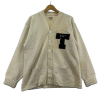 カーディガン 40s-50s頃 SAND KNITTING MILLS レタードカーディガン 42