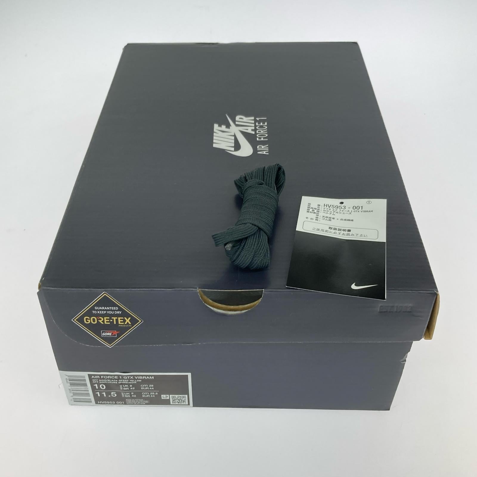 スニーカー Nike Air Force 1 Low GORE-TEX Vibram "Off Noir/Black"US10/28 28cm (US10 UK9 1/2 EU46) ブラック