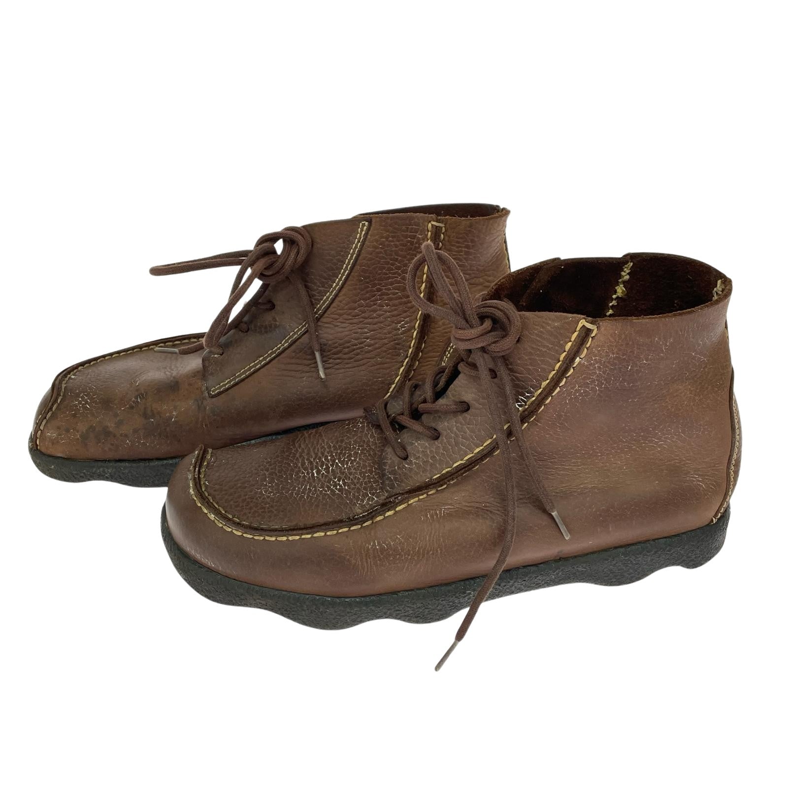 ブーツ 90s BOKS レザーシューズ ブラウン