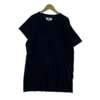 半袖Ｔシャツ 切替 マルチボーダー S ネイビー