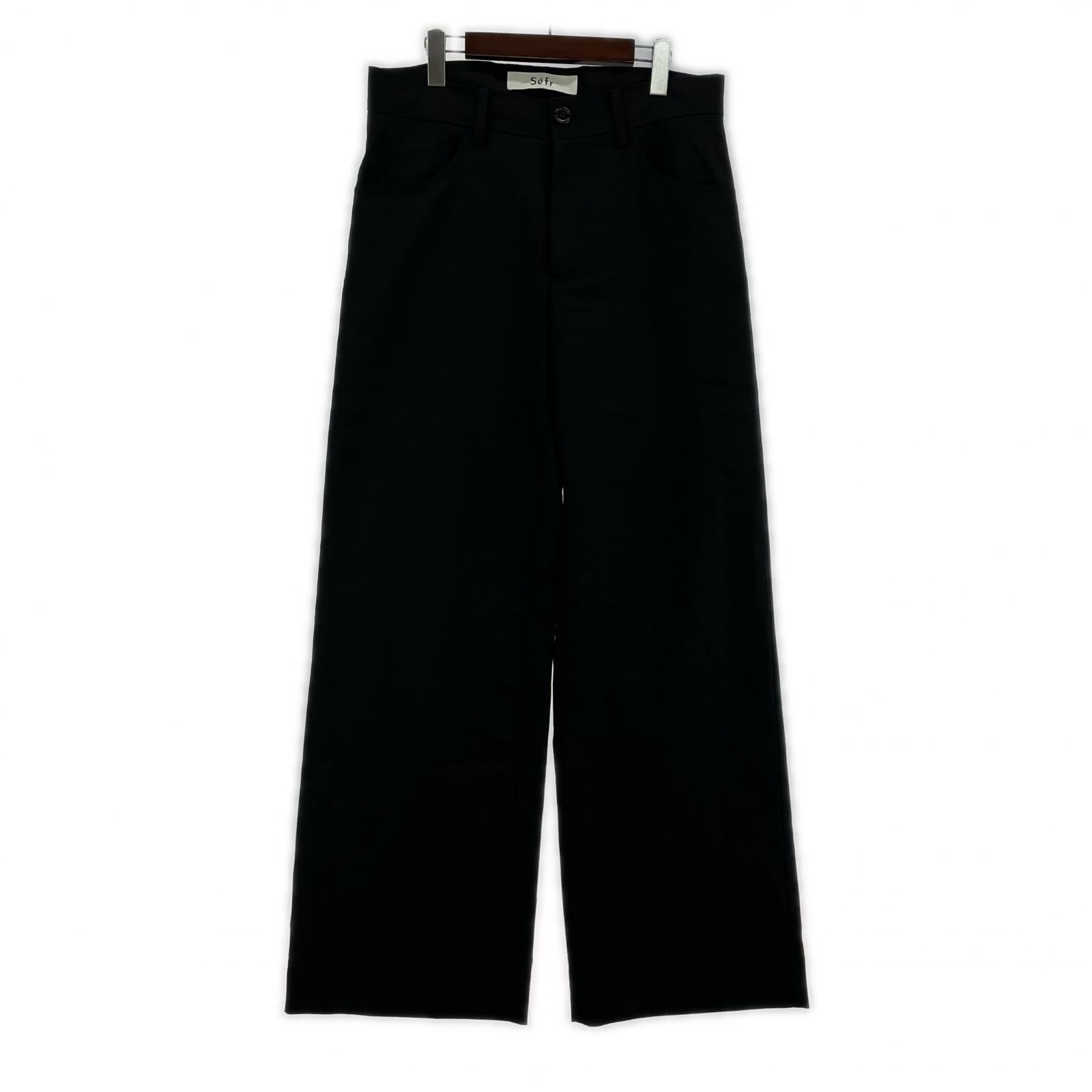 パンツ Sefr JIRO TROUSER スラックス M ブラック