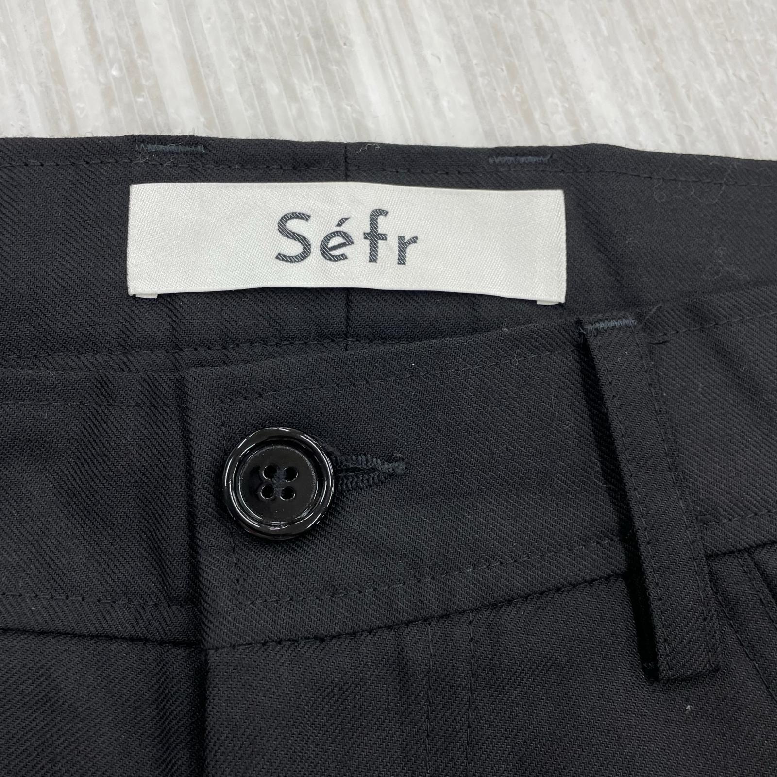 パンツ Sefr JIRO TROUSER スラックス M ブラック