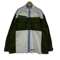 長袖シャツ SIVA PASTED SOLDIER95 BUTTONDOWN OVERSIZED