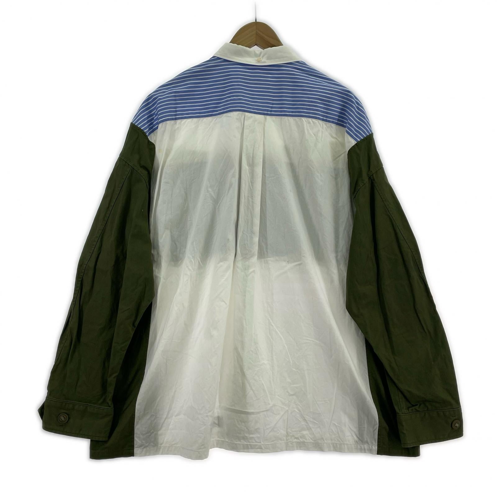 長袖シャツ SIVA PASTED SOLDIER95 BUTTONDOWN OVERSIZED