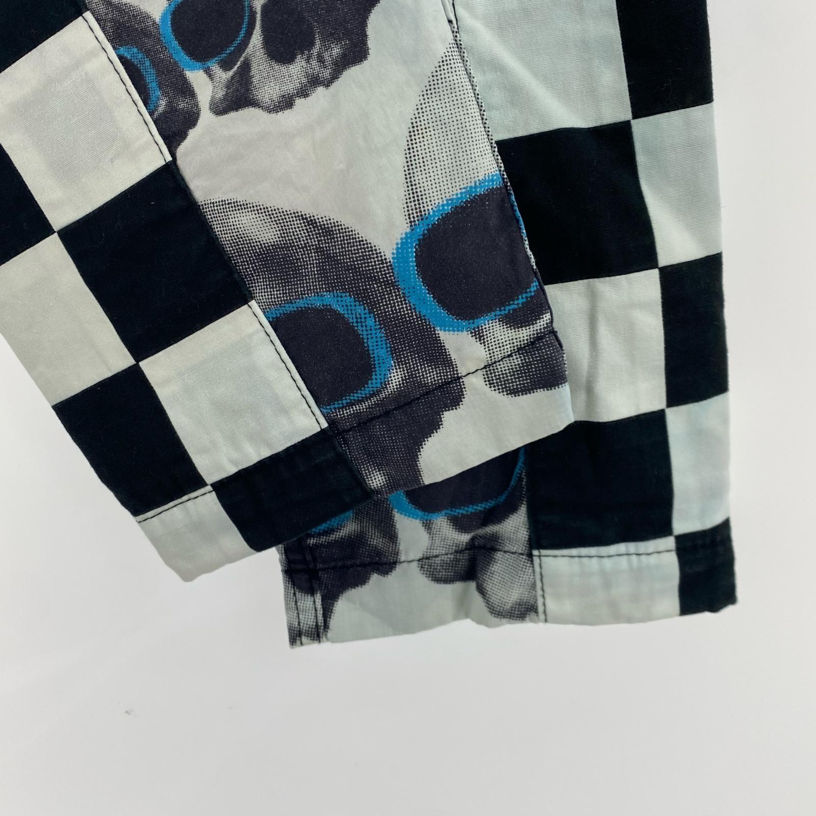 パンツ COMME des GARCONS HOMME PLUS スカルオブライフチェッカーフラッグ パンツ