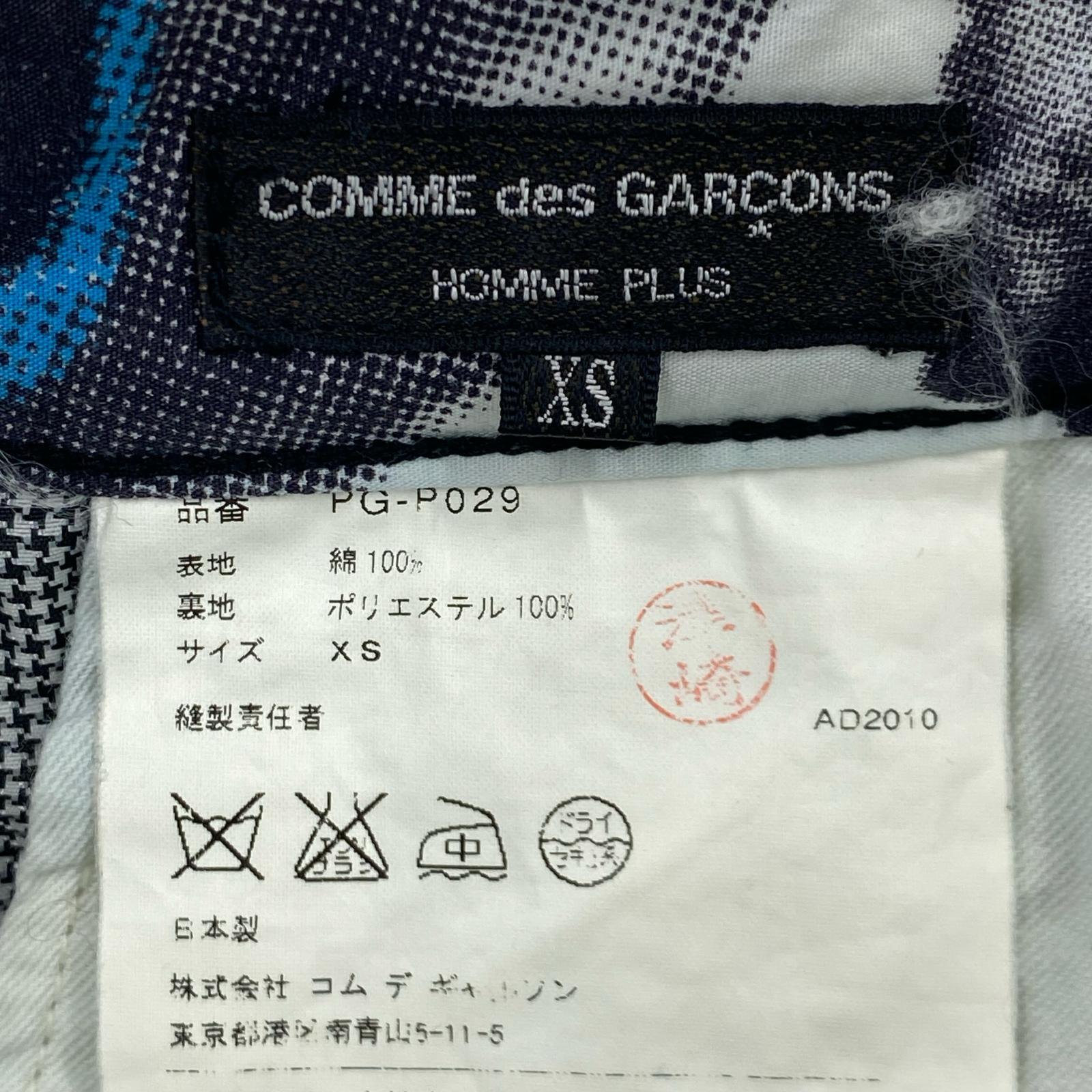 パンツ COMME des GARCONS HOMME PLUS スカルオブライフチェッカーフラッグ パンツ