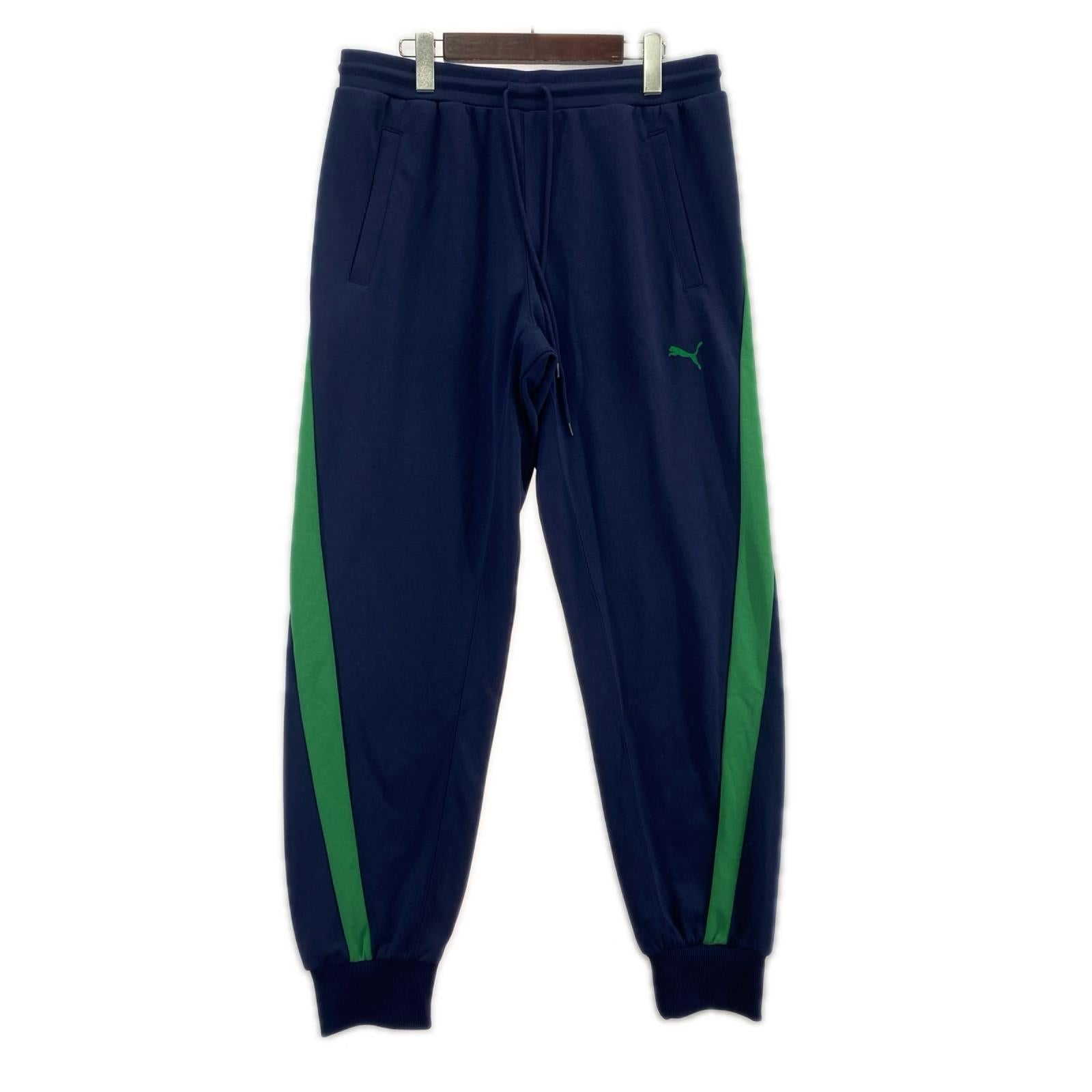 パンツ PUMA×Scye ﾄﾗｯｸﾊﾟﾝﾂ 紺×緑 (L) L ネイビー
