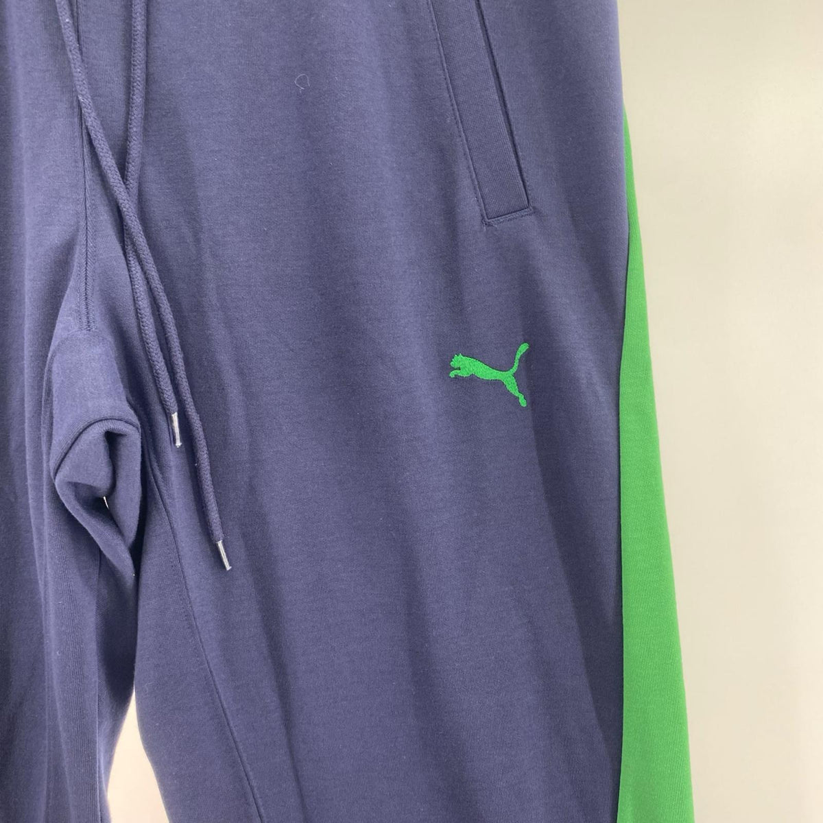 パンツ PUMA×Scye ﾄﾗｯｸﾊﾟﾝﾂ 紺×緑 (L) L ネイビー