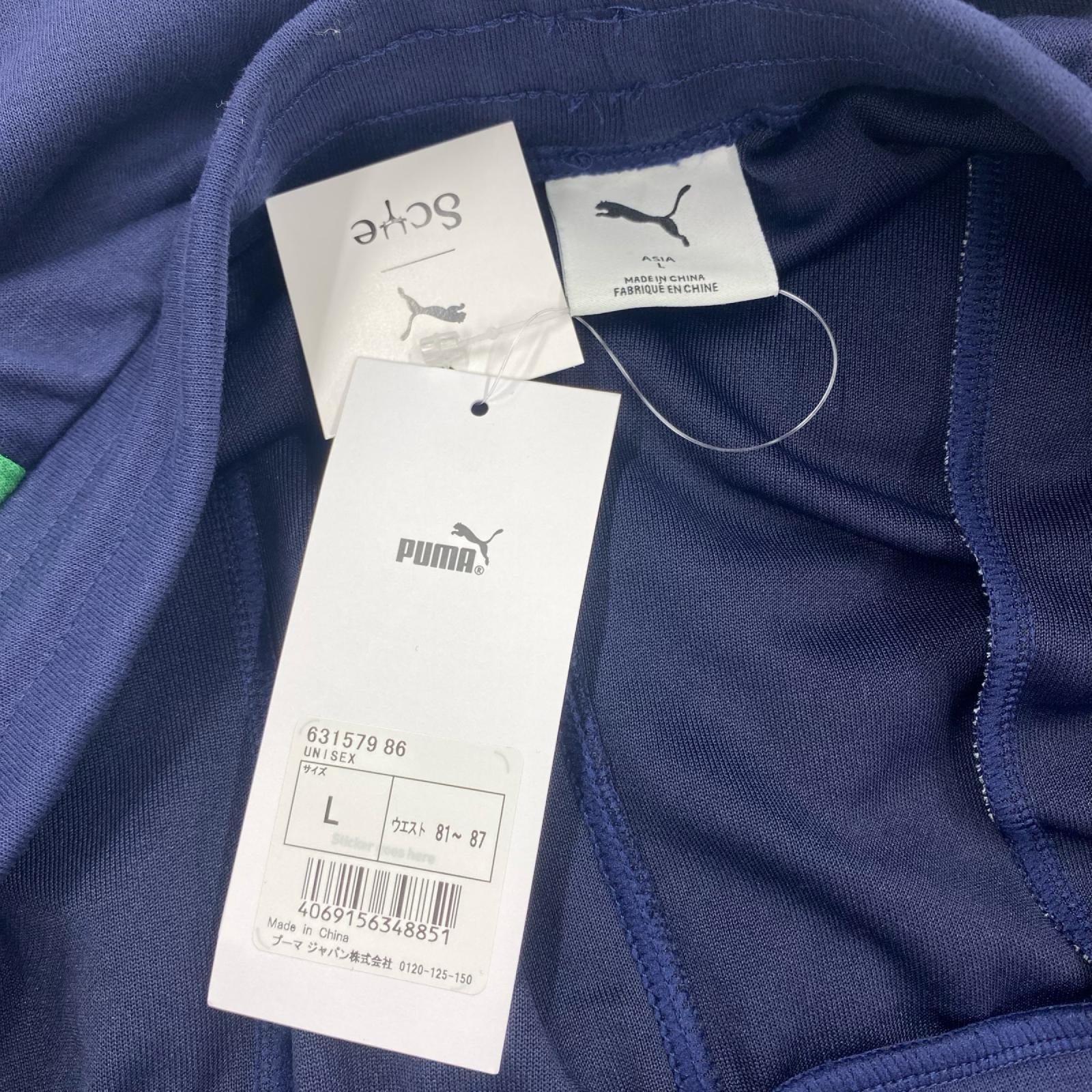 パンツ PUMA×Scye ﾄﾗｯｸﾊﾟﾝﾂ 紺×緑 (L) L ネイビー