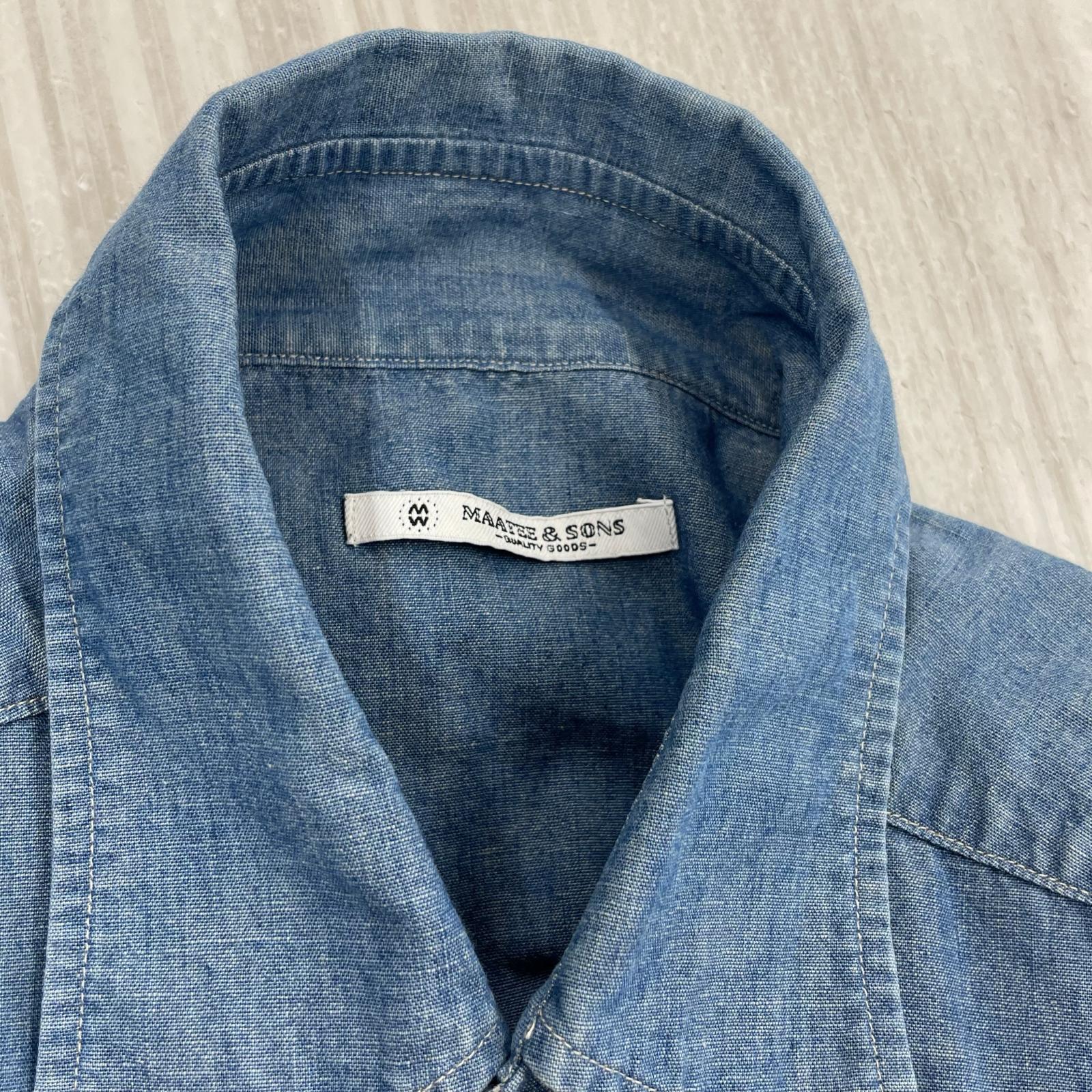 長袖シャツ LIGHTOZ DENIM 2 ブルー