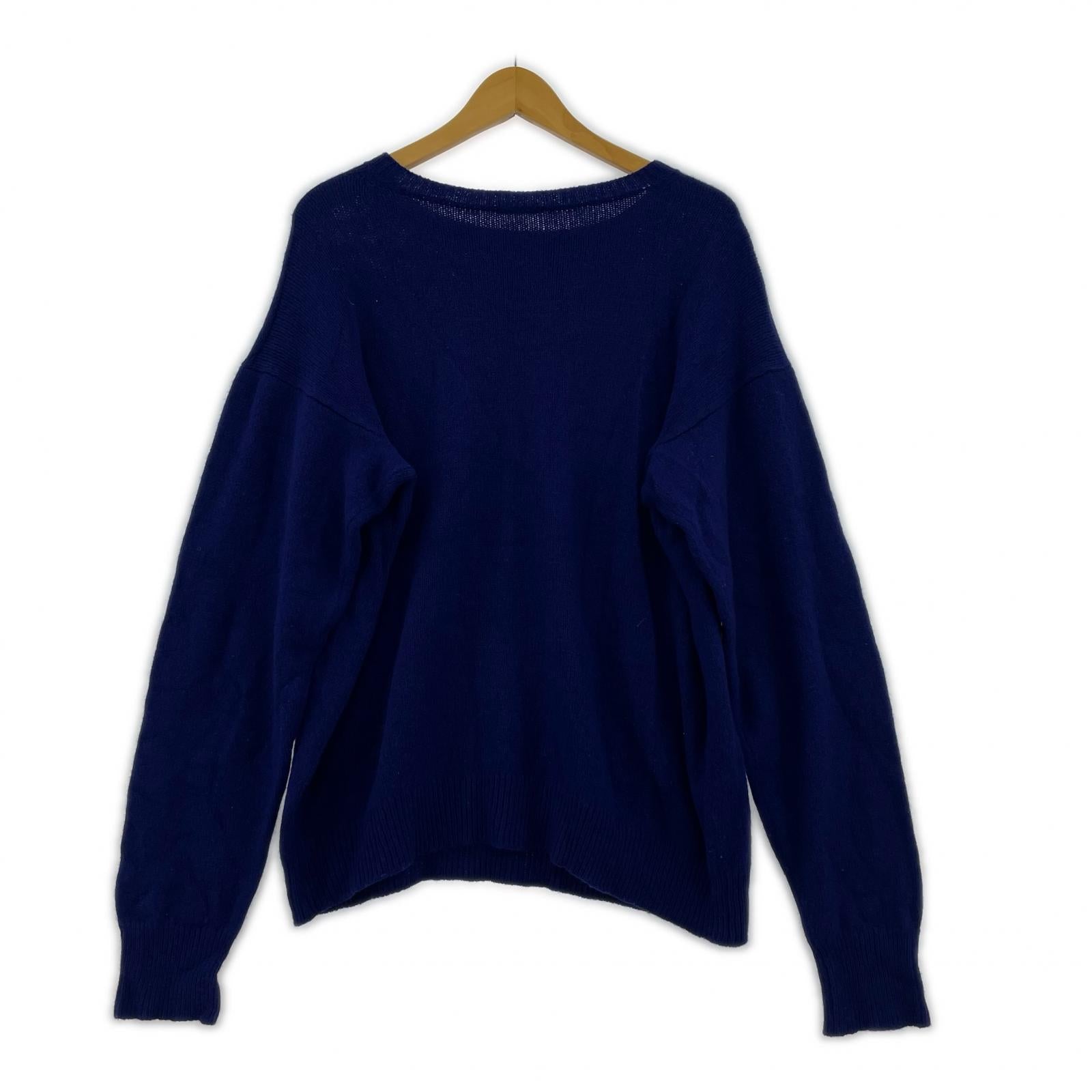 ニット 21AW ラムズウールガンジーネックニット