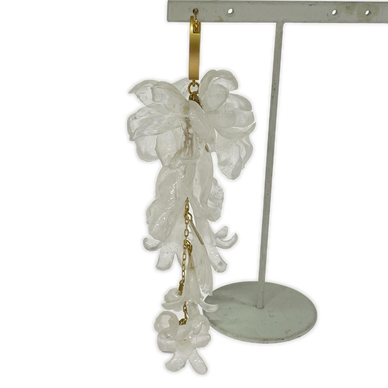 その他アクセサリー Floral Motif Short Earring