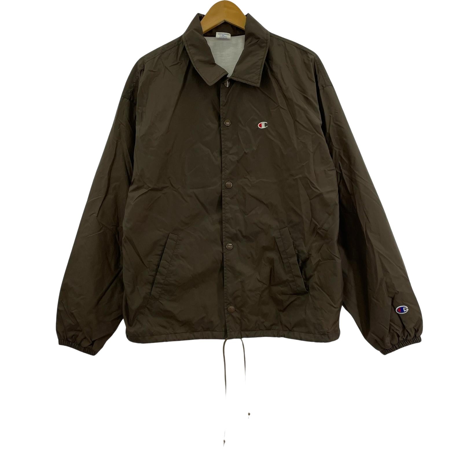 その他アウター Champion C8-W602 ナイロンジャケット BR M ブラウン