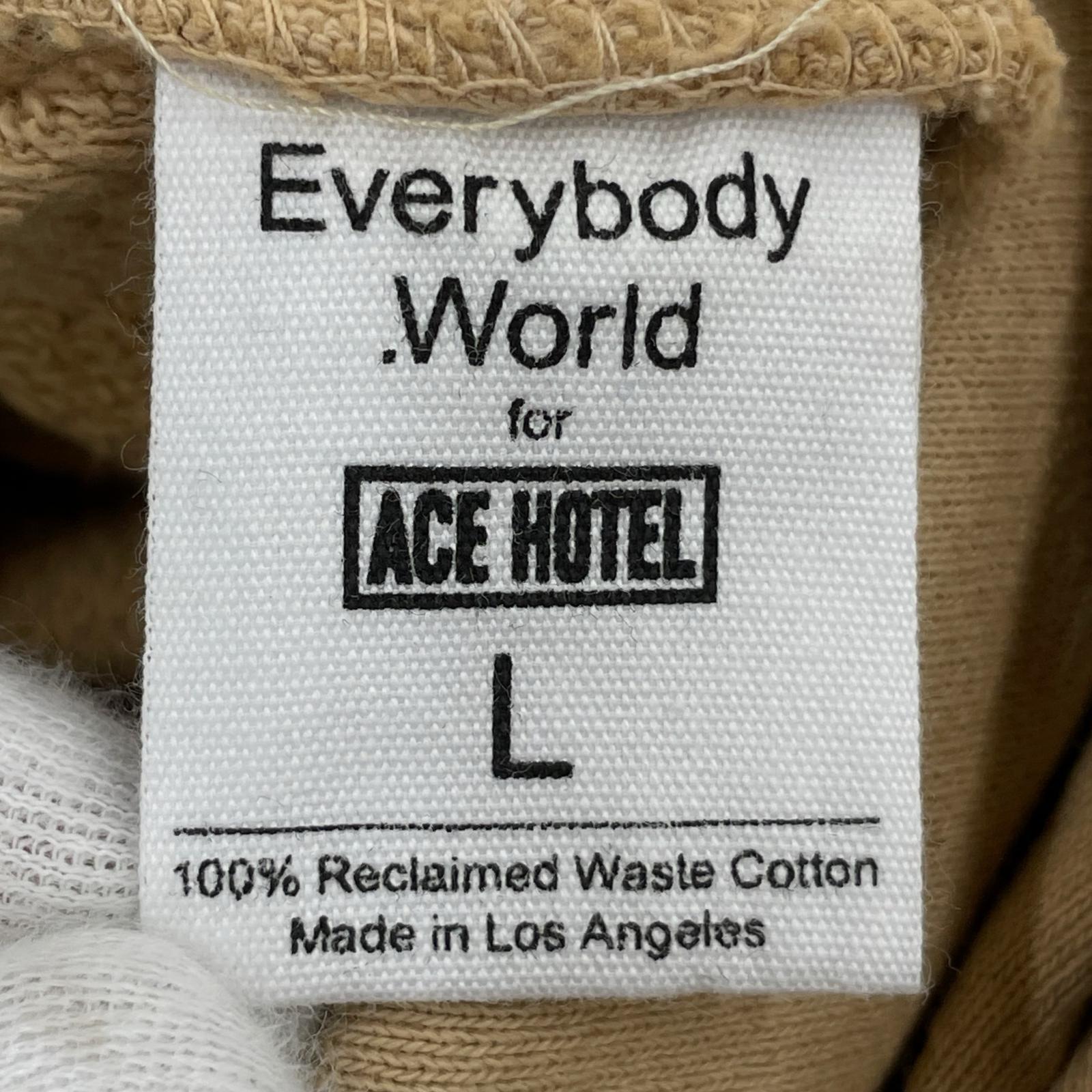 パーカー ACE HOTEL USA製 ベージュ L ベージュ