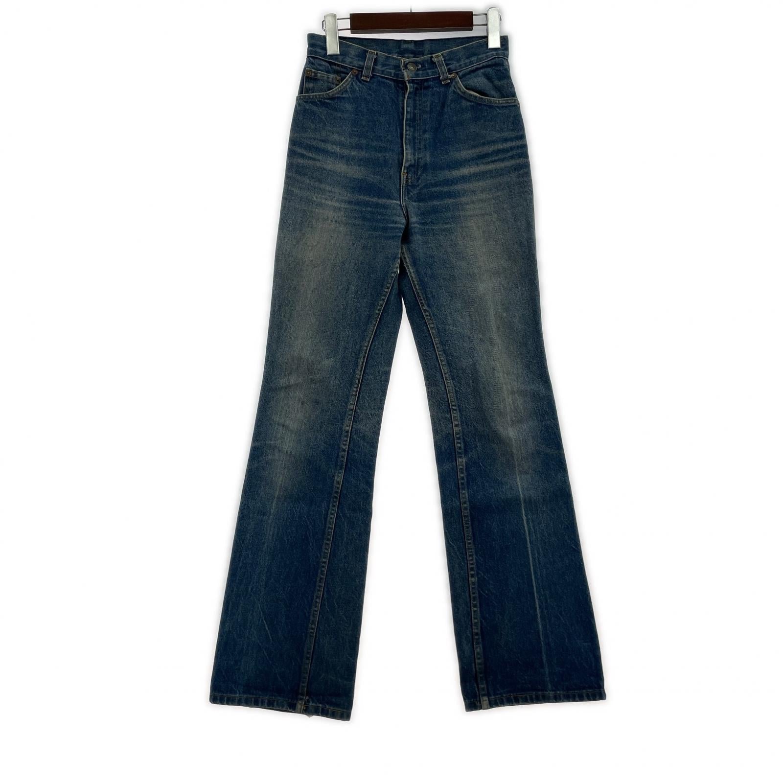 デニムパンツ 70s~80s ブーツカットデニム ブルー