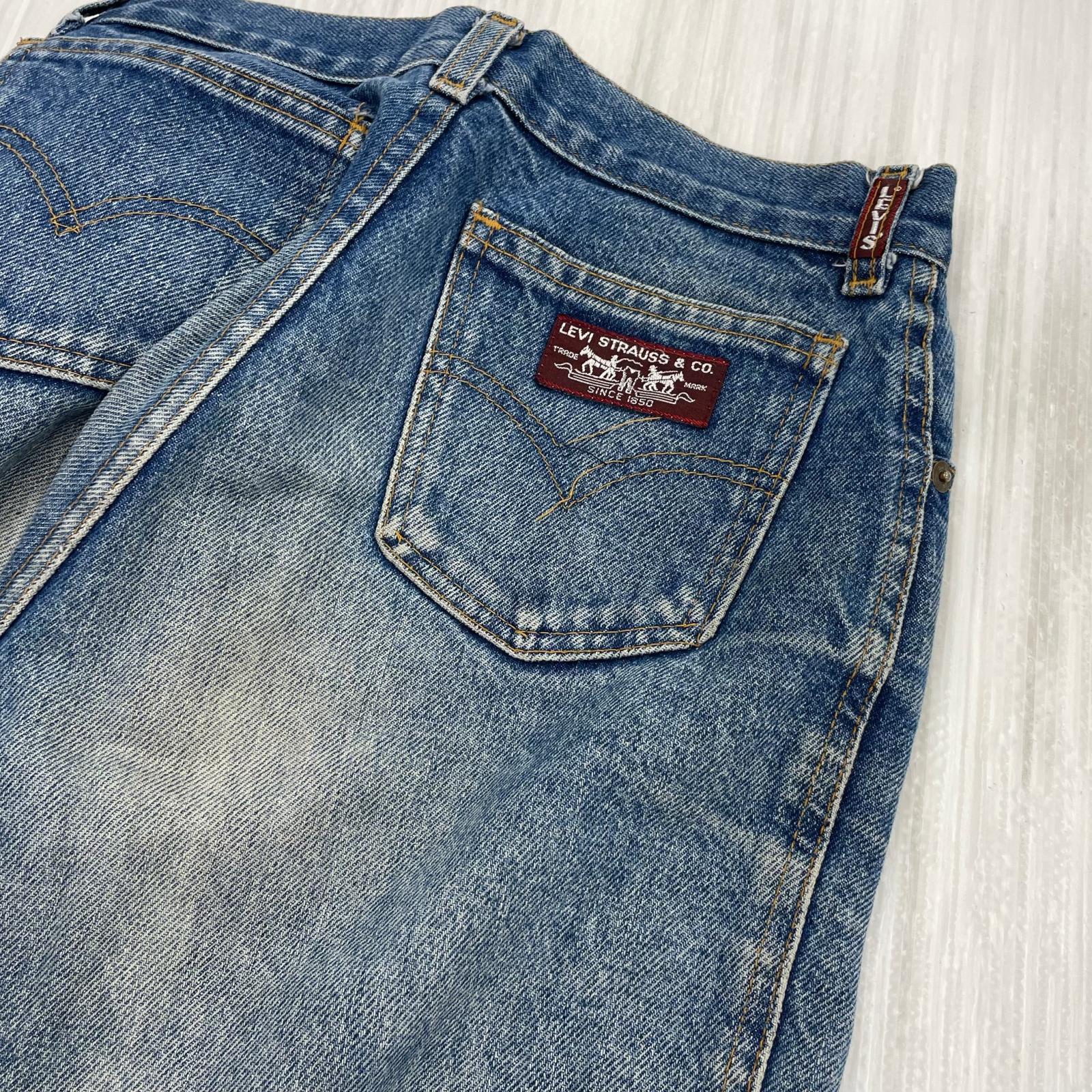 デニムパンツ 70s~80s ブーツカットデニム ブルー