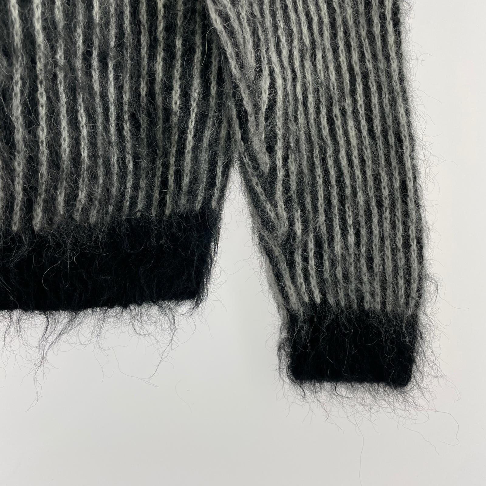 カーディガン 25SS 2-Tone Mohair Cardigan (M) M ブラック