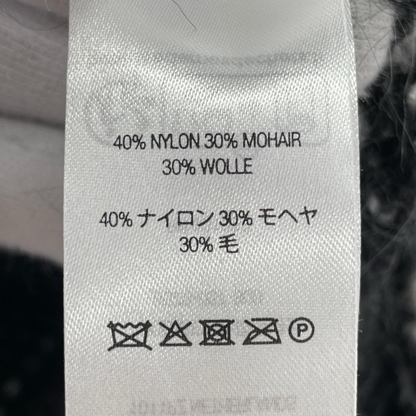 カーディガン 25SS 2-Tone Mohair Cardigan (M) M ブラック