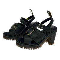 パンプス グラニク バックル ストラップサンダル UK4 ブラック