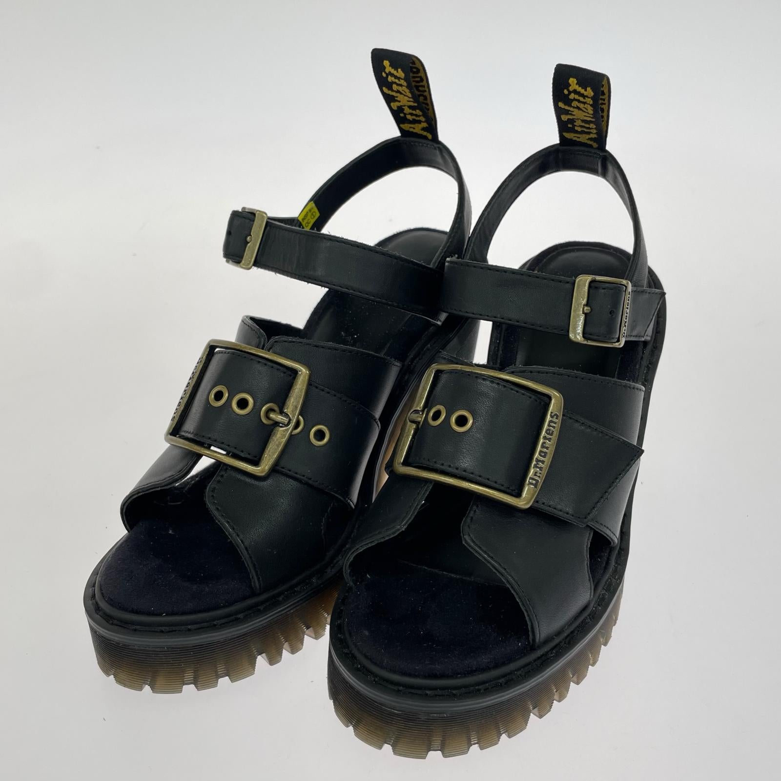 パンプス グラニク バックル ストラップサンダル UK4 ブラック