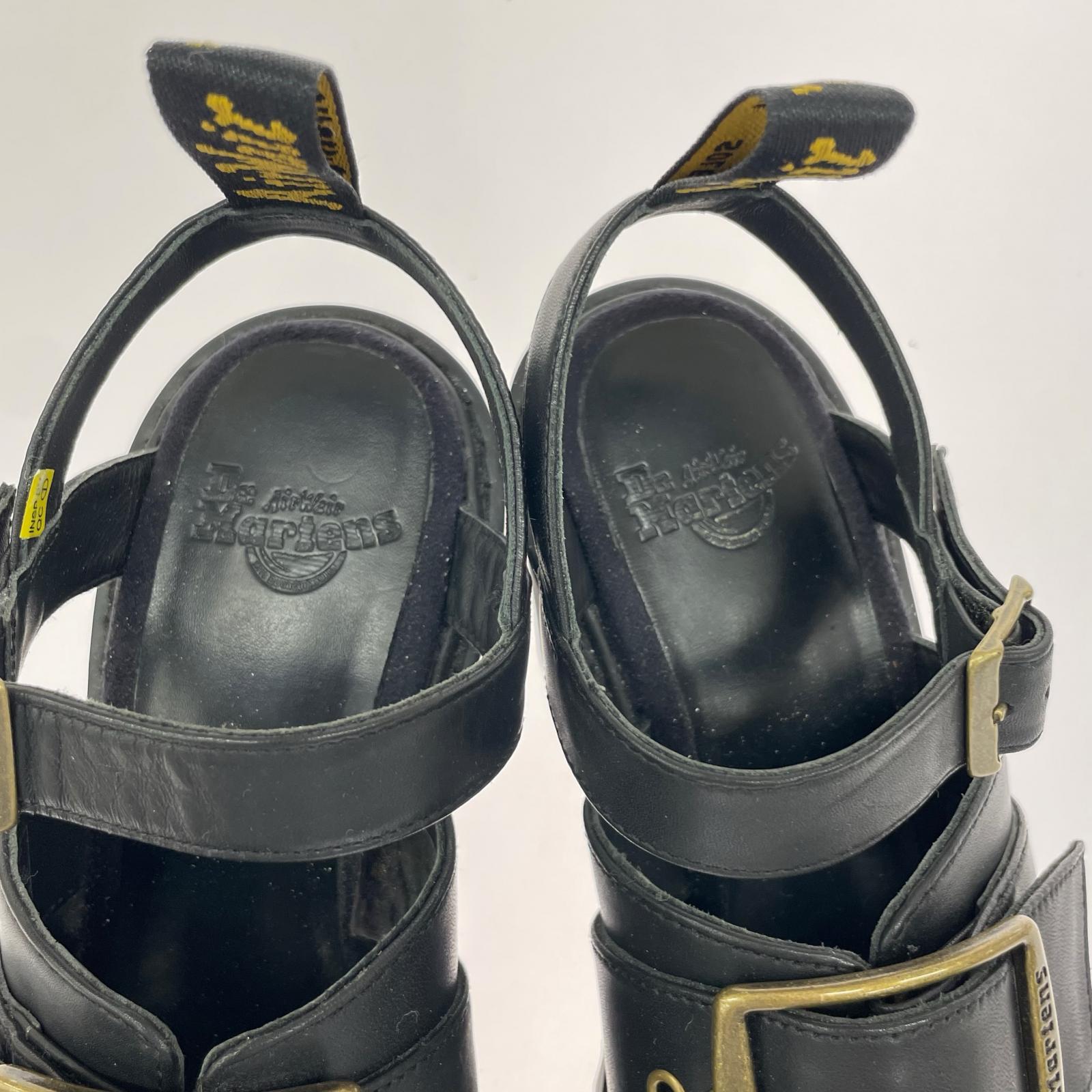 パンプス グラニク バックル ストラップサンダル UK4 ブラック