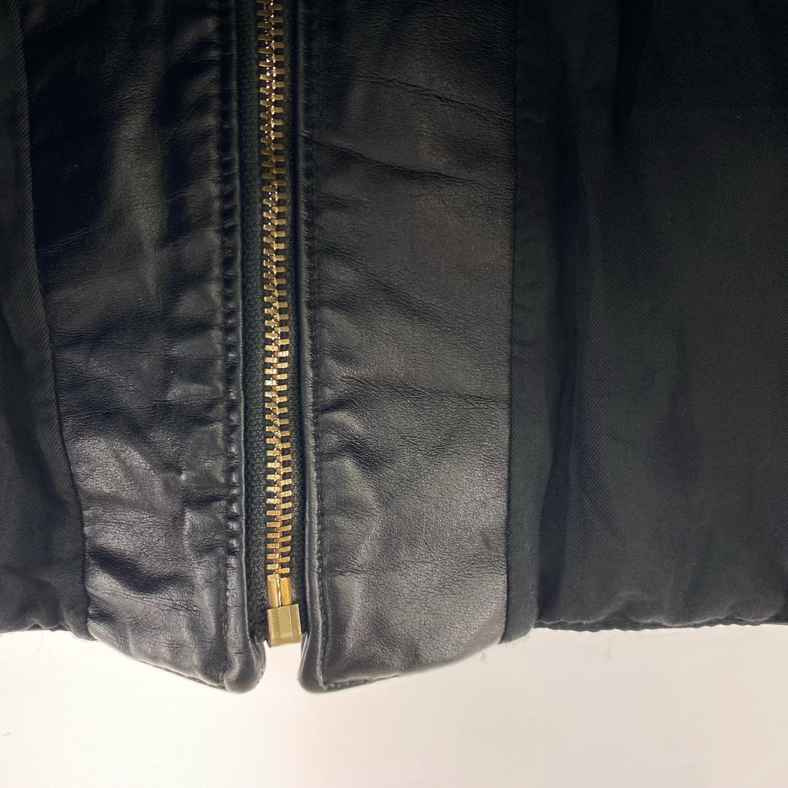 レザージャケット 70s/レザースウィングトップ 42 ブラック