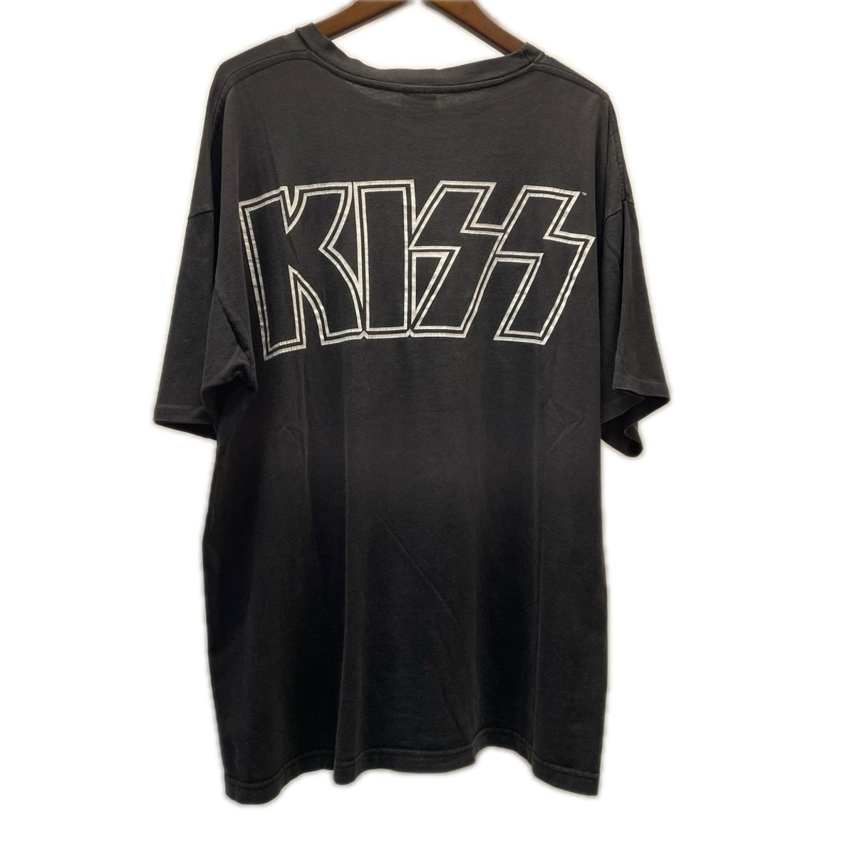 半袖Ｔシャツ 90s KISS 4 Face バンドTシャツ 1996年 CRONIESﾀｸﾞ LL ブラック