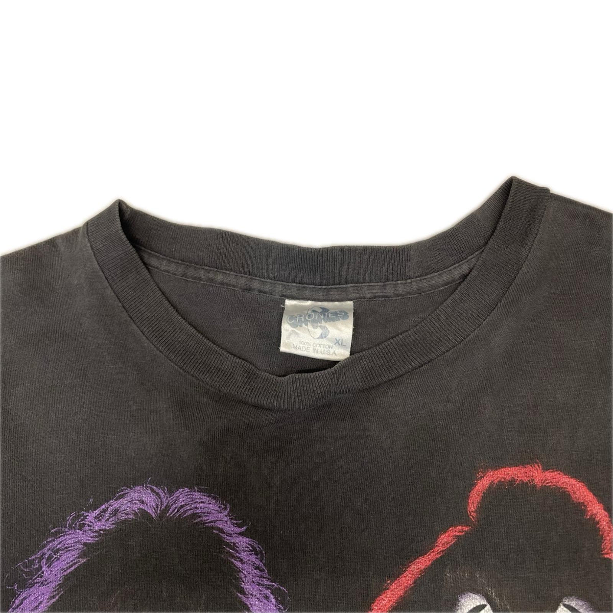 半袖Ｔシャツ 90s KISS 4 Face バンドTシャツ 1996年 CRONIESﾀｸﾞ LL ブラック