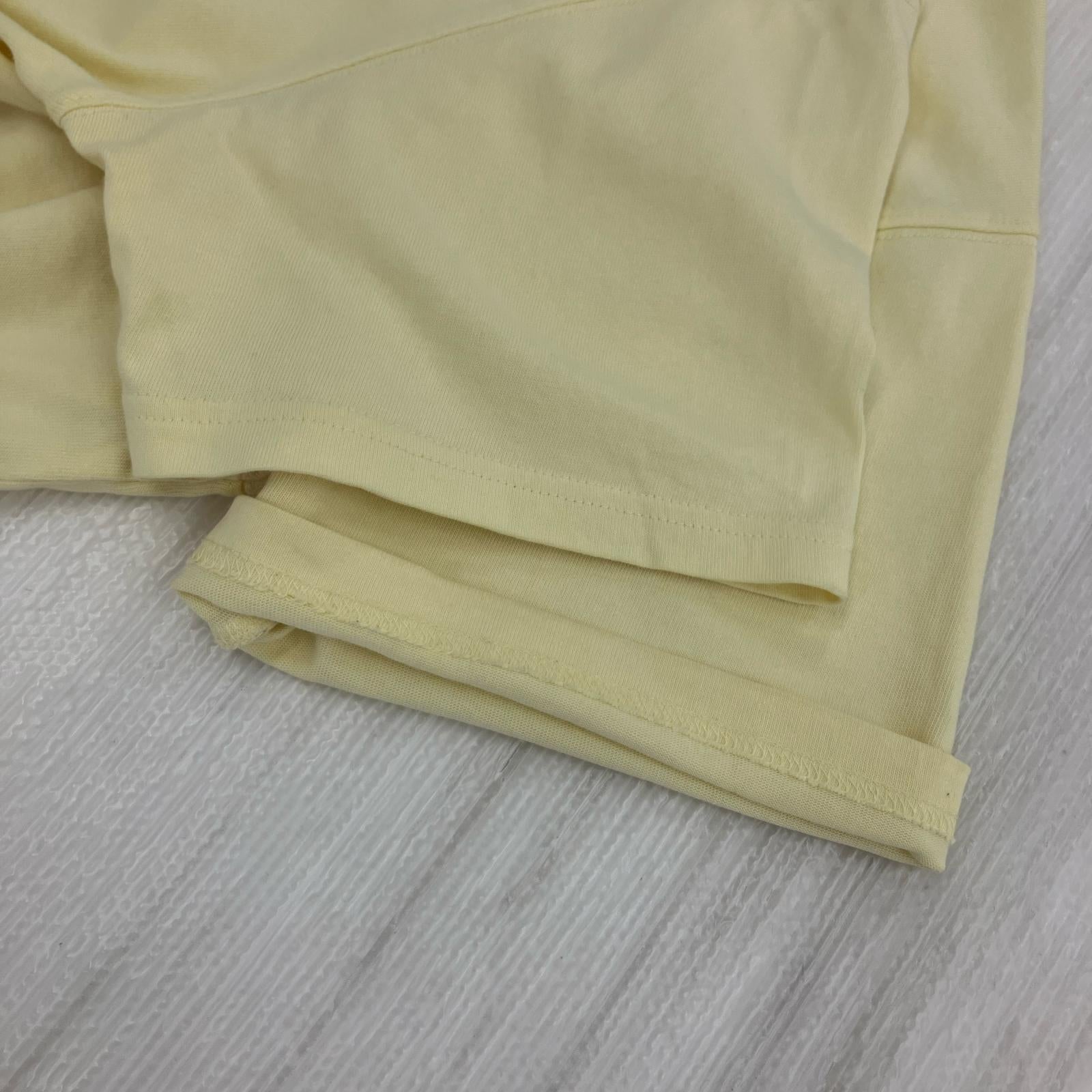半袖Ｔシャツ AMI Alexandre Mattiussi ハートロゴ刺繍Tee YLW イエロー