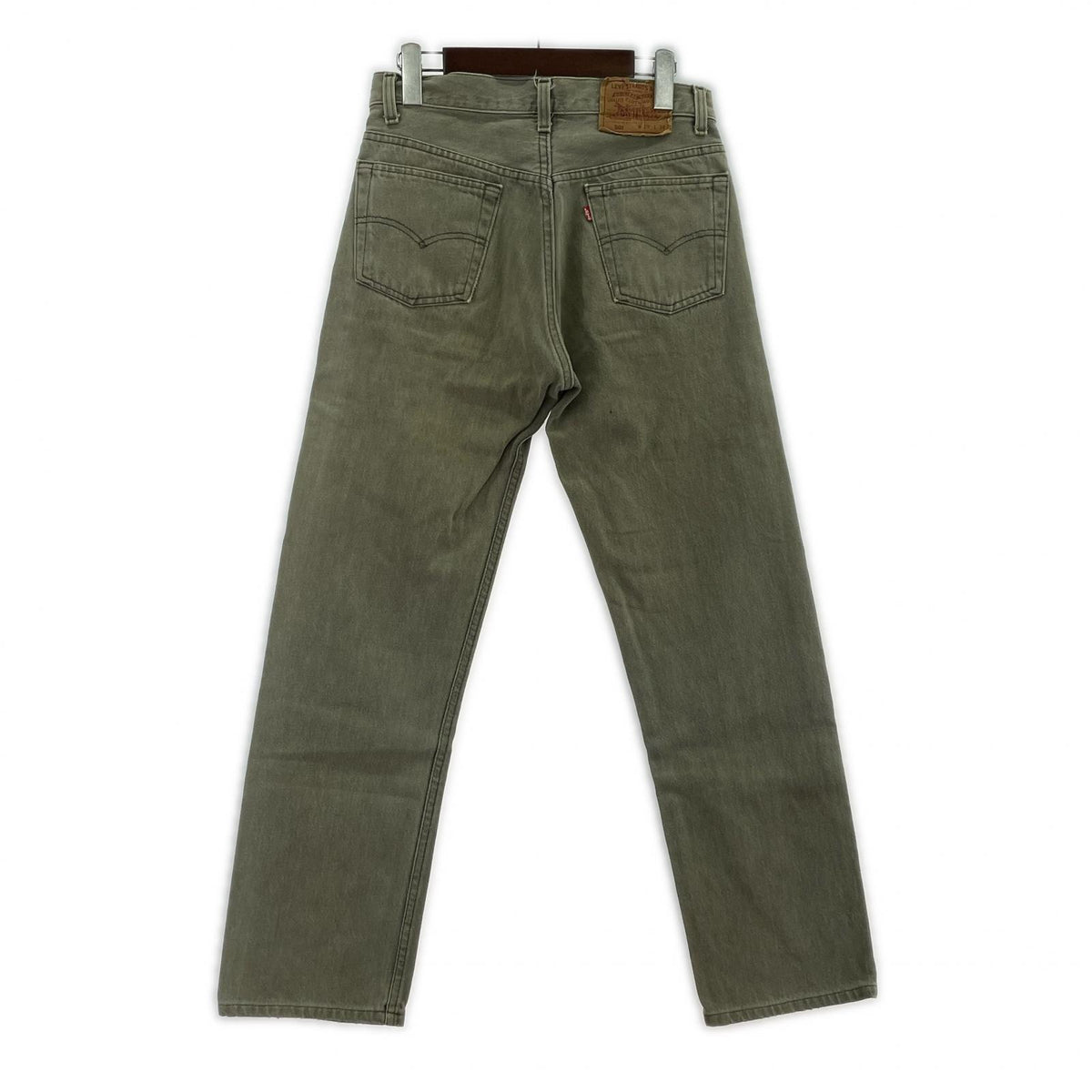 デニムパンツ 90s 501 先染めグリーン W29 L34 29 グリーン