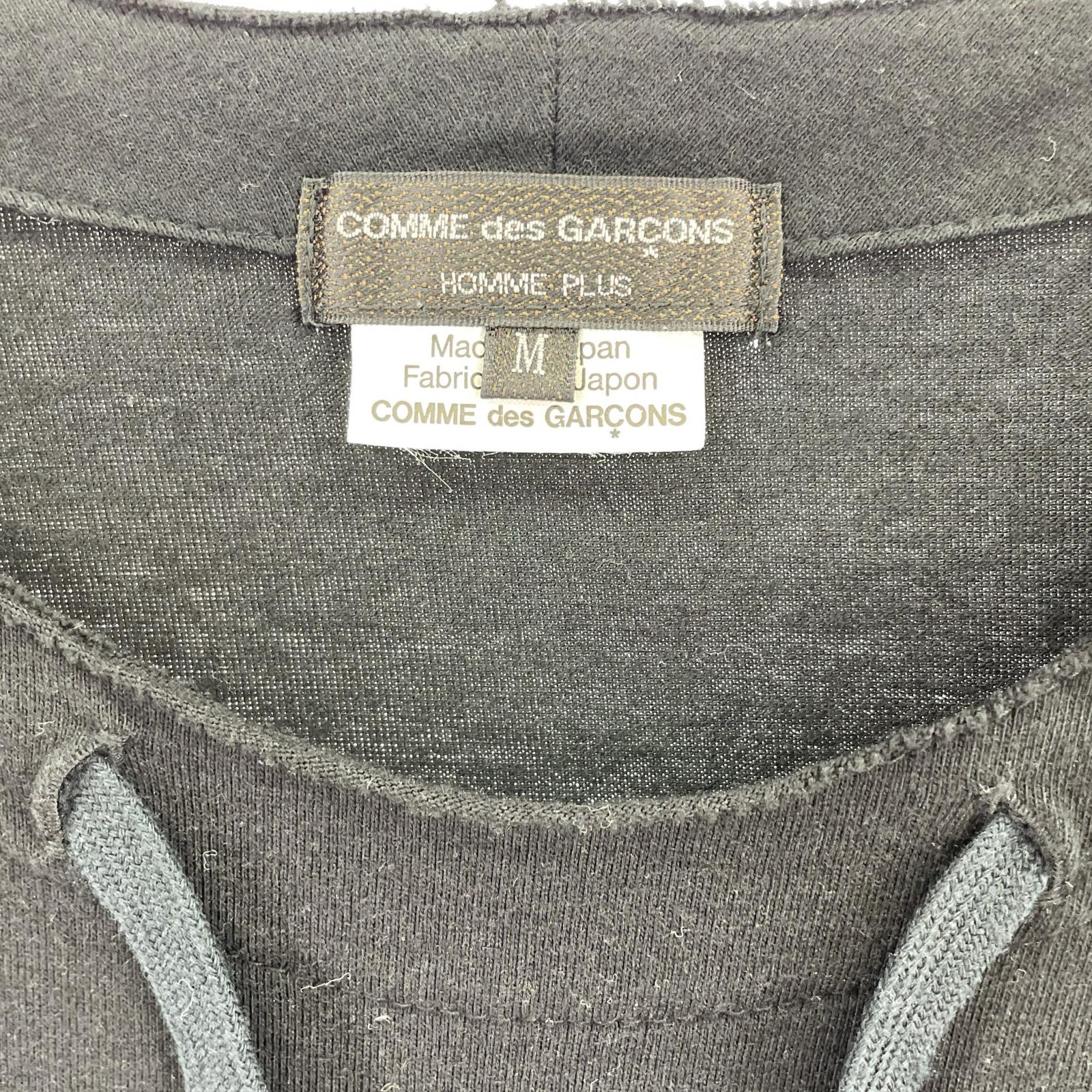 半袖Ｔシャツ COMME des GARCONS HOMME PLUS ネックドローコードTee M ブラック M ブラック