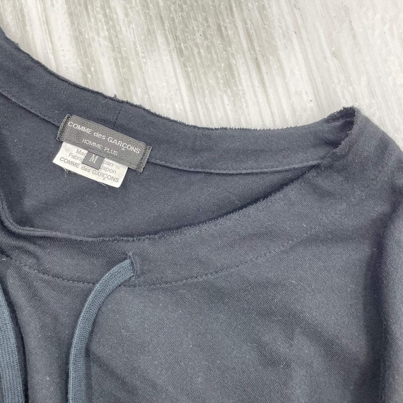 半袖Ｔシャツ COMME des GARCONS HOMME PLUS ネックドローコードTee M ブラック M ブラック