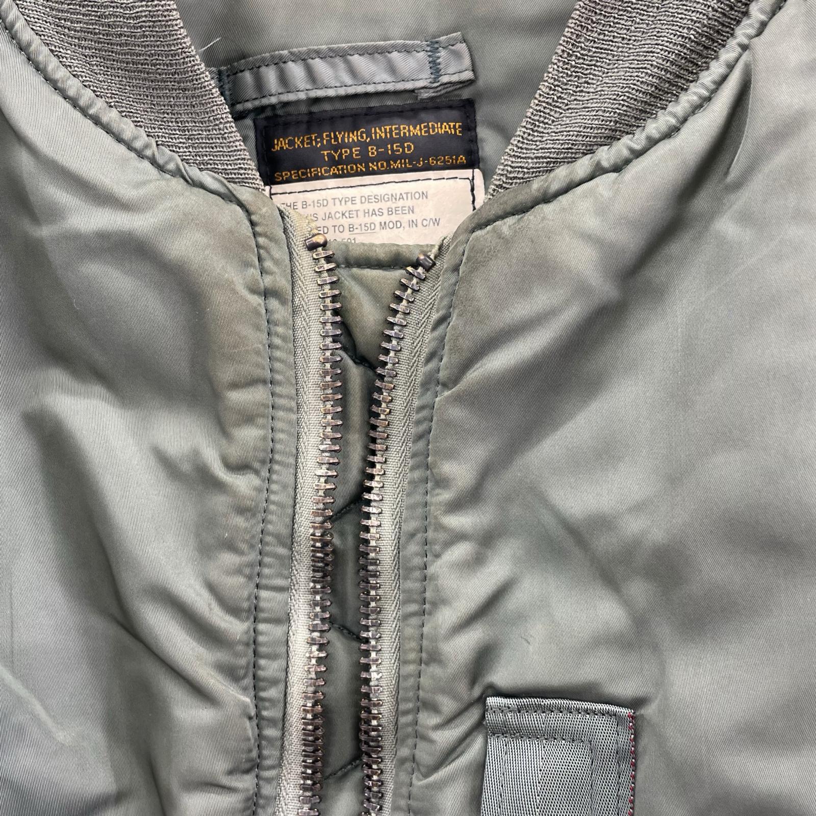 ジャケット USA製 B-15D MOD (40) カーキ 40 カーキ
