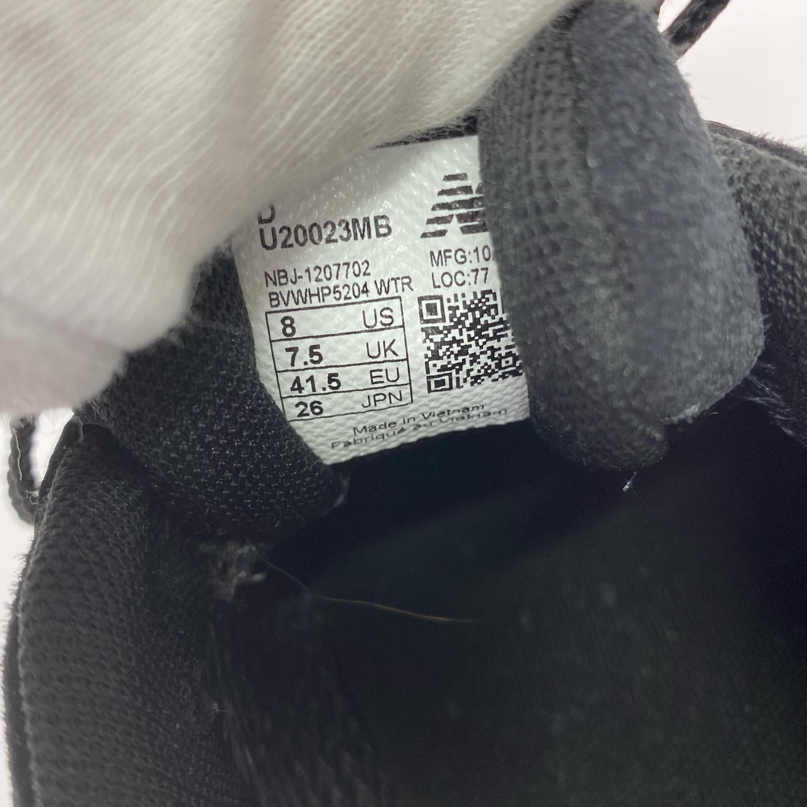 スニーカー U20023MB BLACK 26㎝ 26cm (US8 UK7 1/2 EU42) ブラック