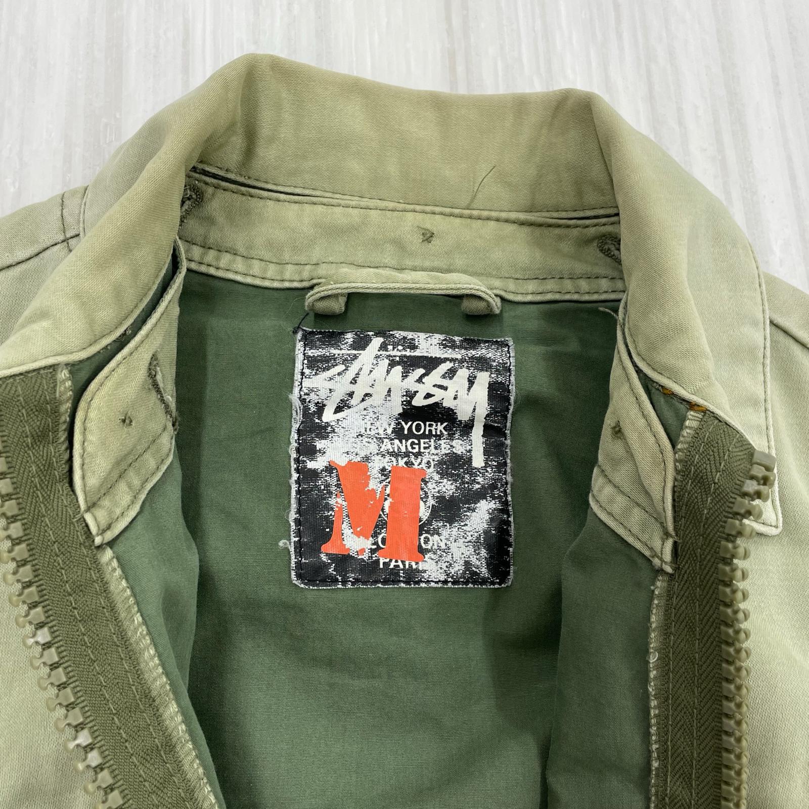 ジャケット STUSSY 00s AUTHENTIC GEAR M-69 ミリタリージャケット M セージグリーン M