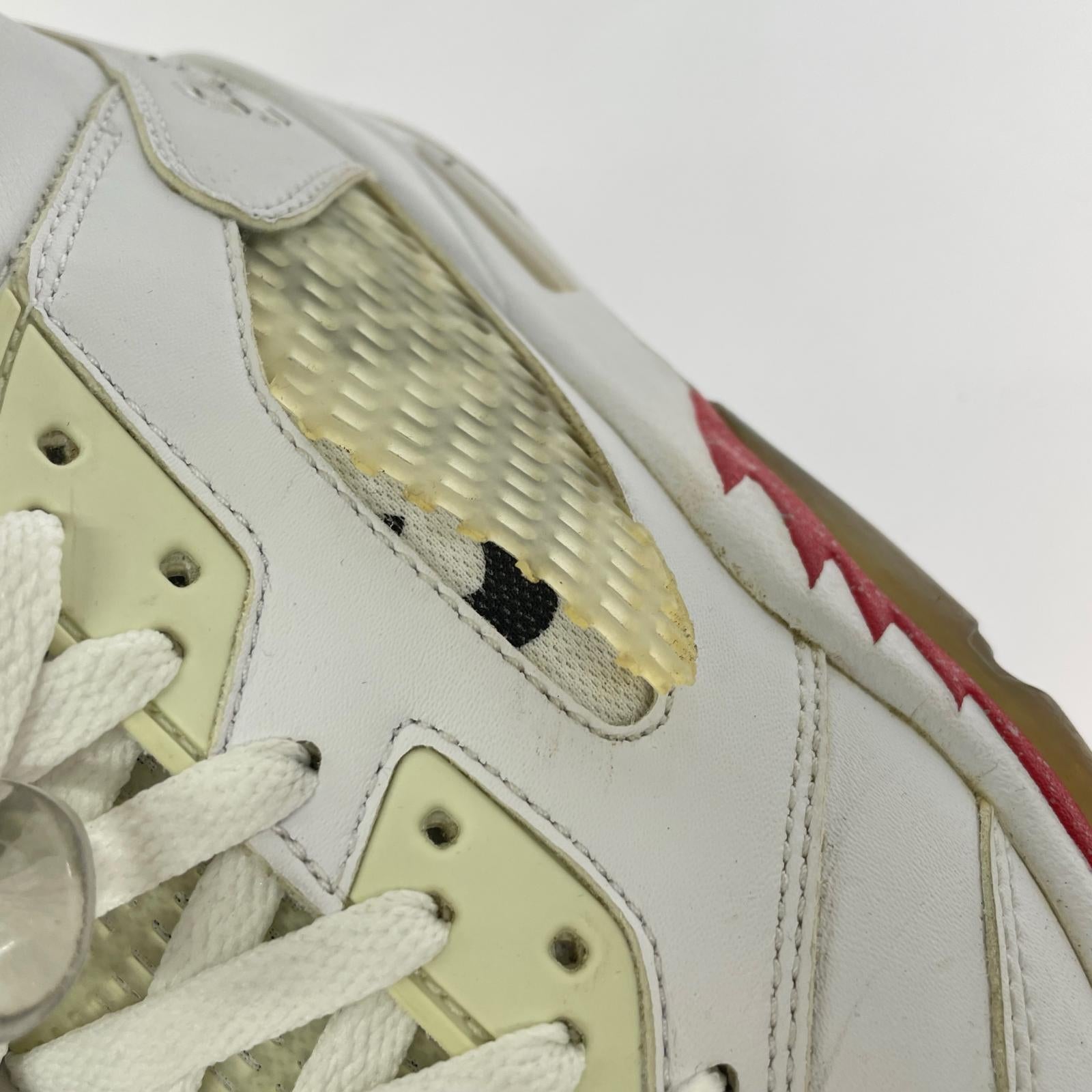 スニーカー ×SUPREME AIR JORDAN 5 RETRO 27.0cm 27cm (US9 UK8 1/2 EU44) ホワイト