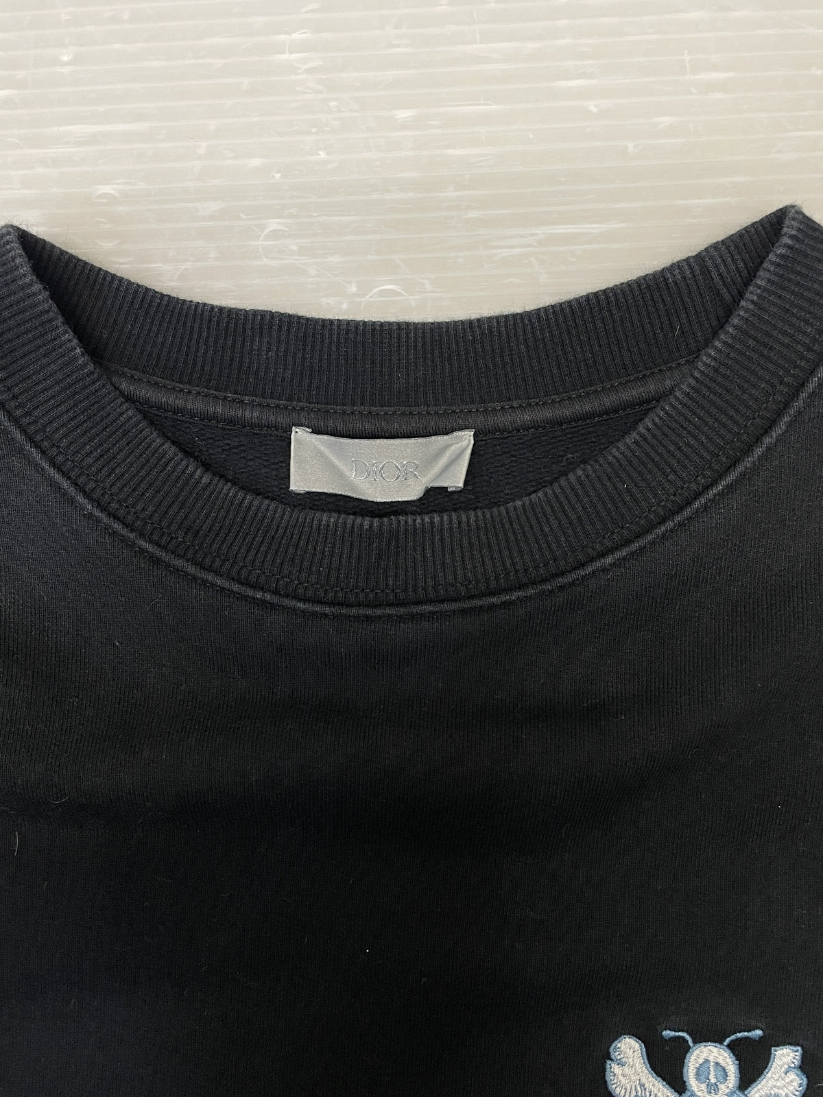 DIOR×SHAWN STUSSY スカルビー刺繍 スウェット XS ブラック
